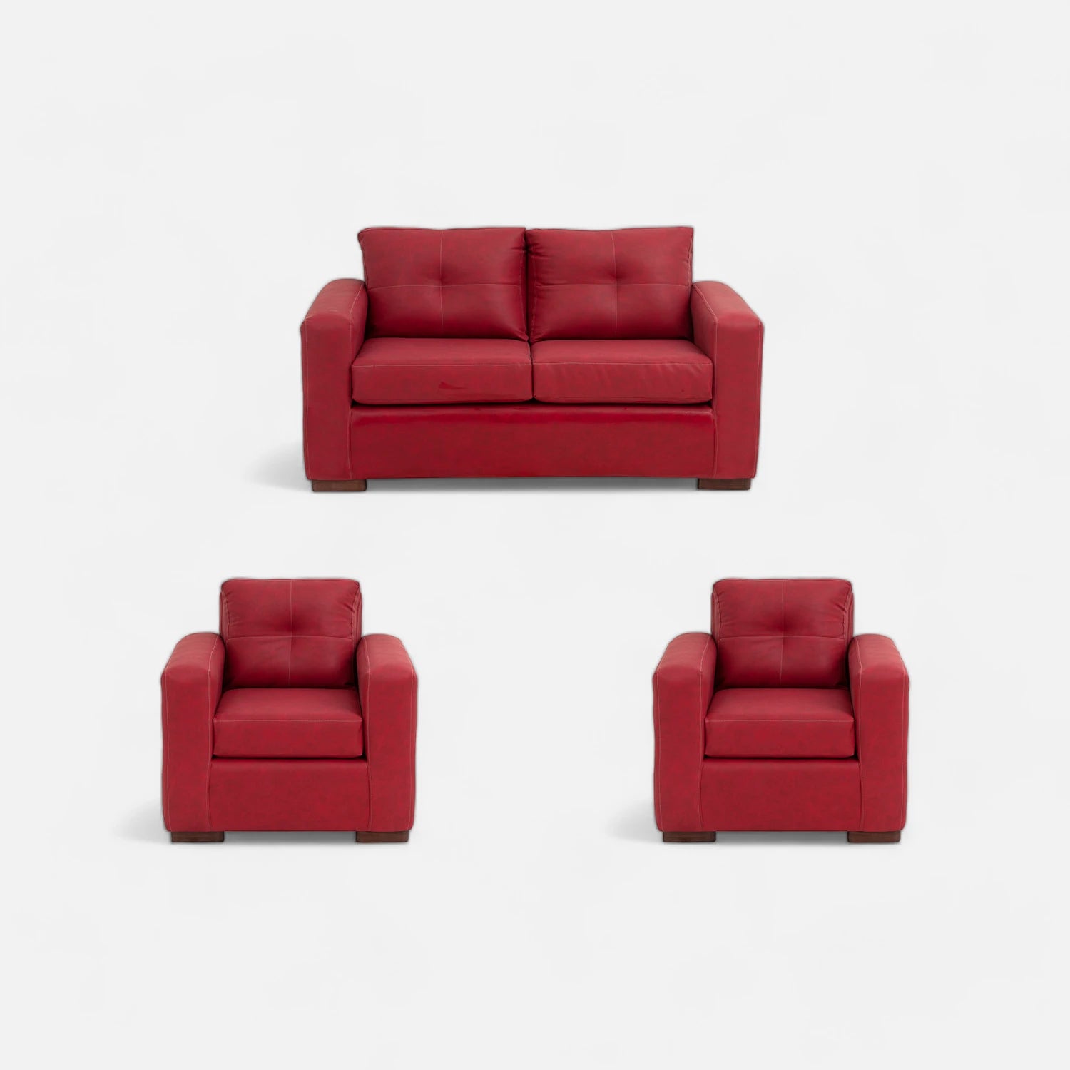 Living Franco 211 - Cuero Sintético Auris Burdeo