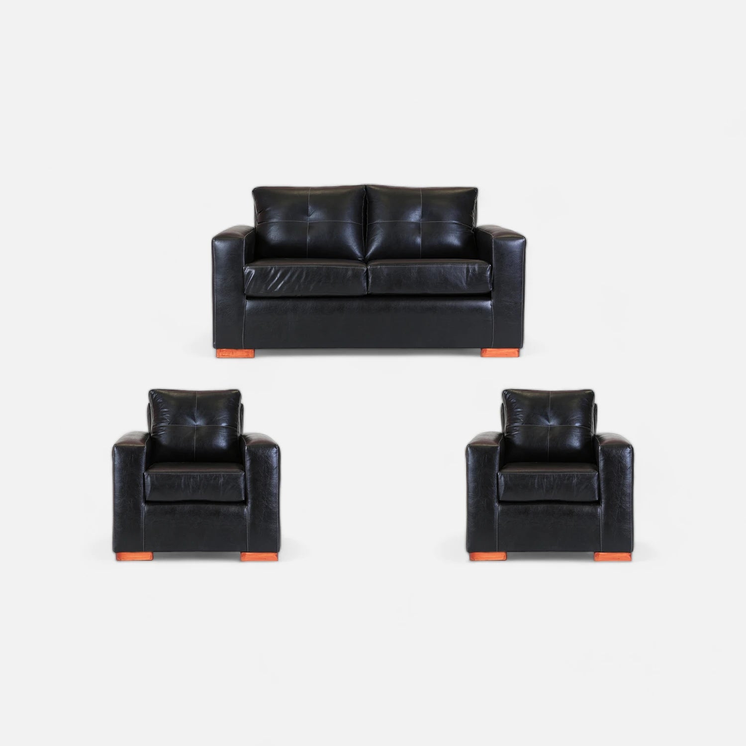Living Franco 211 - Cuero Sintético Pu Negro