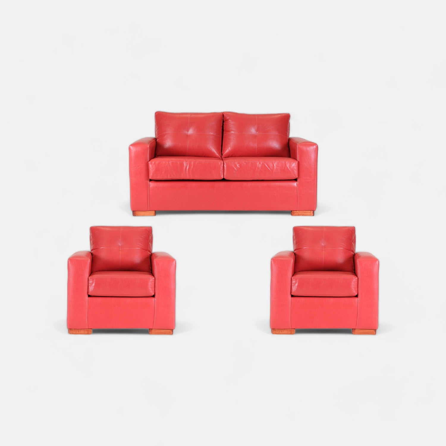 Living Franco 211 - Cuero Sintético Pu Rojo