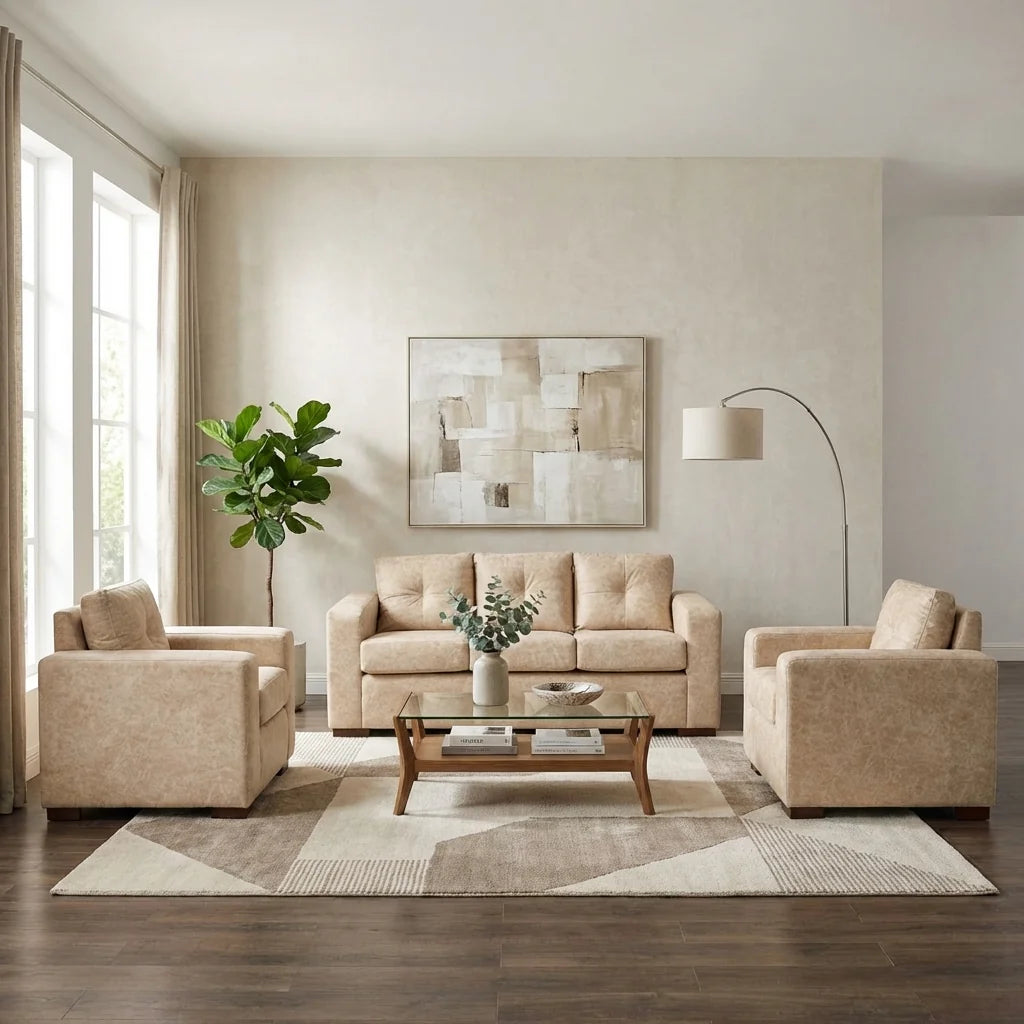 Living Franco 311 - Cuero Sintético Auris Beige