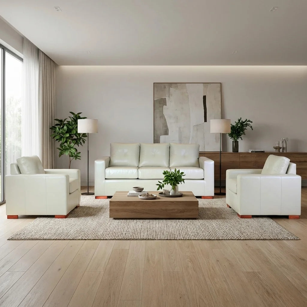 Living Franco 311 - Cuero Sintético Pu Beige