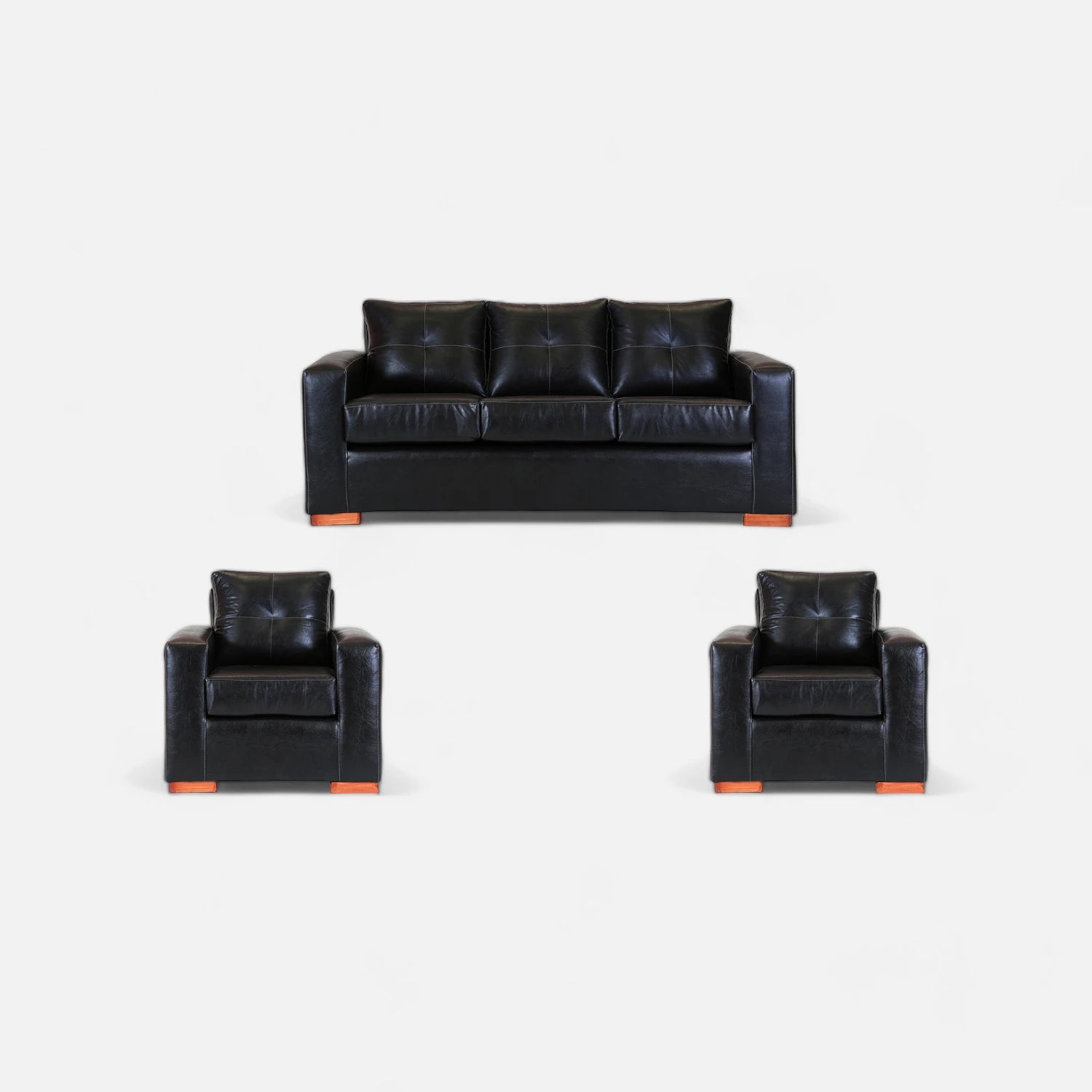 Living Franco 311 - Cuero Sintético Pu Negro
