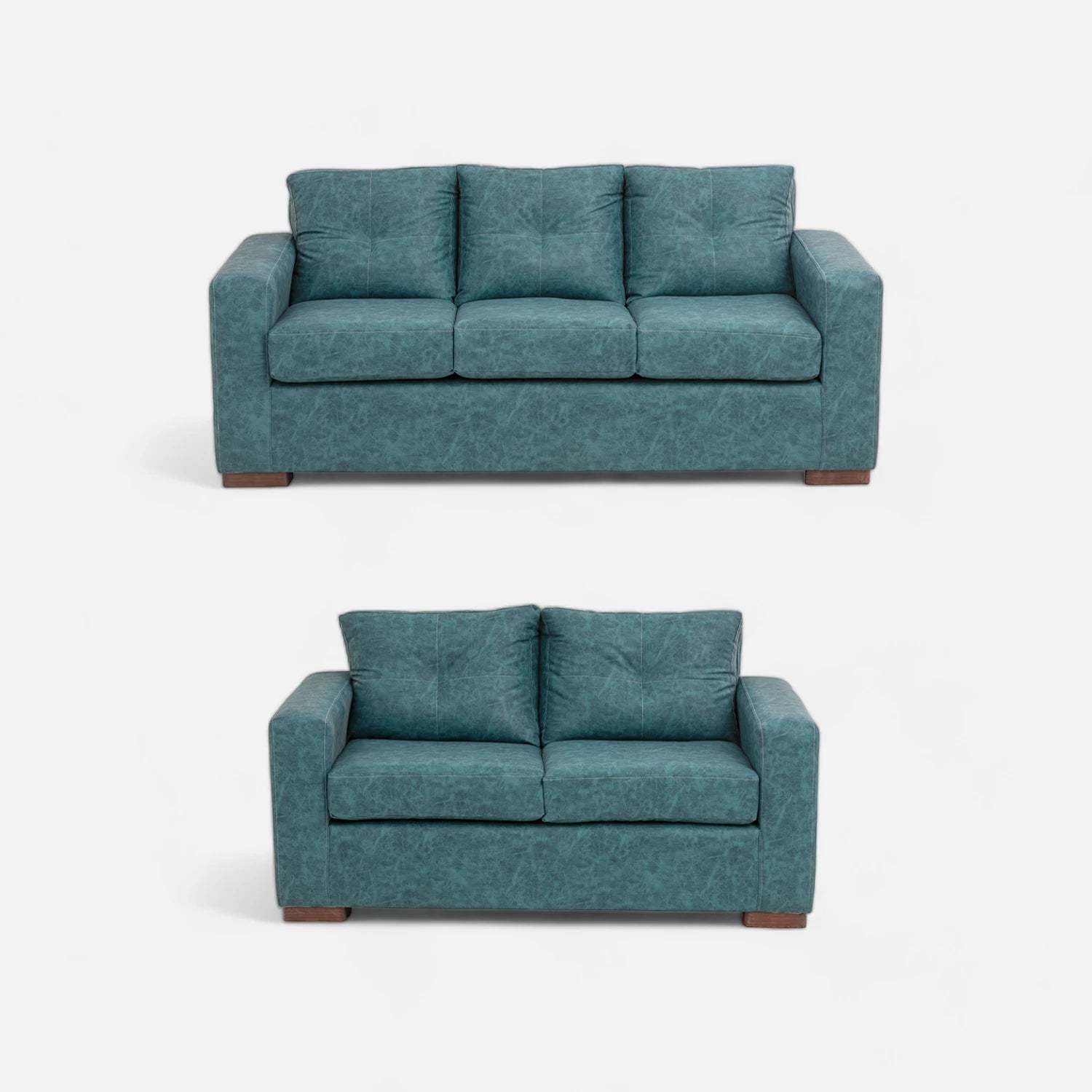 Living Franco 32 - Cuero Sintético Auris Azul Petróleo