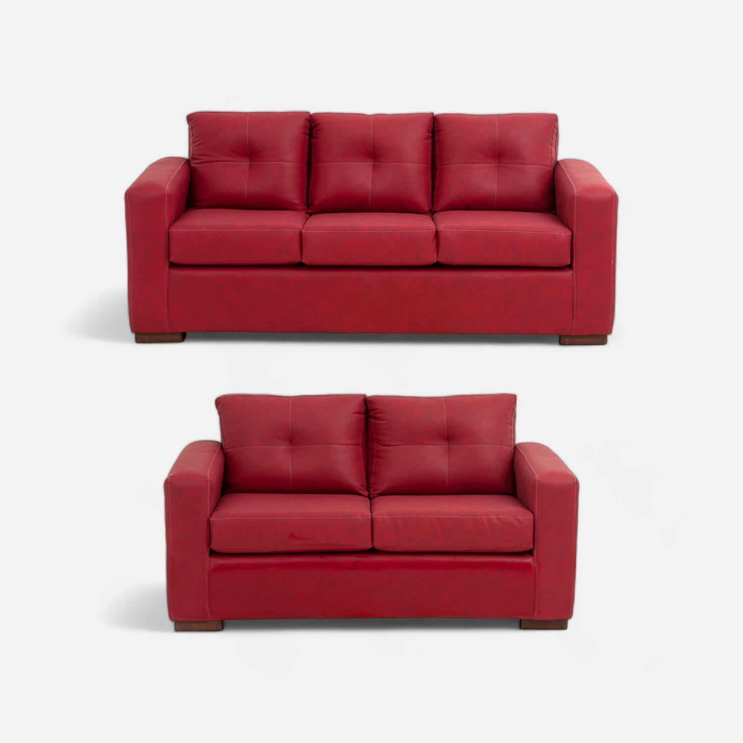 Living Franco 32 - Cuero Sintético Auris Burdeo