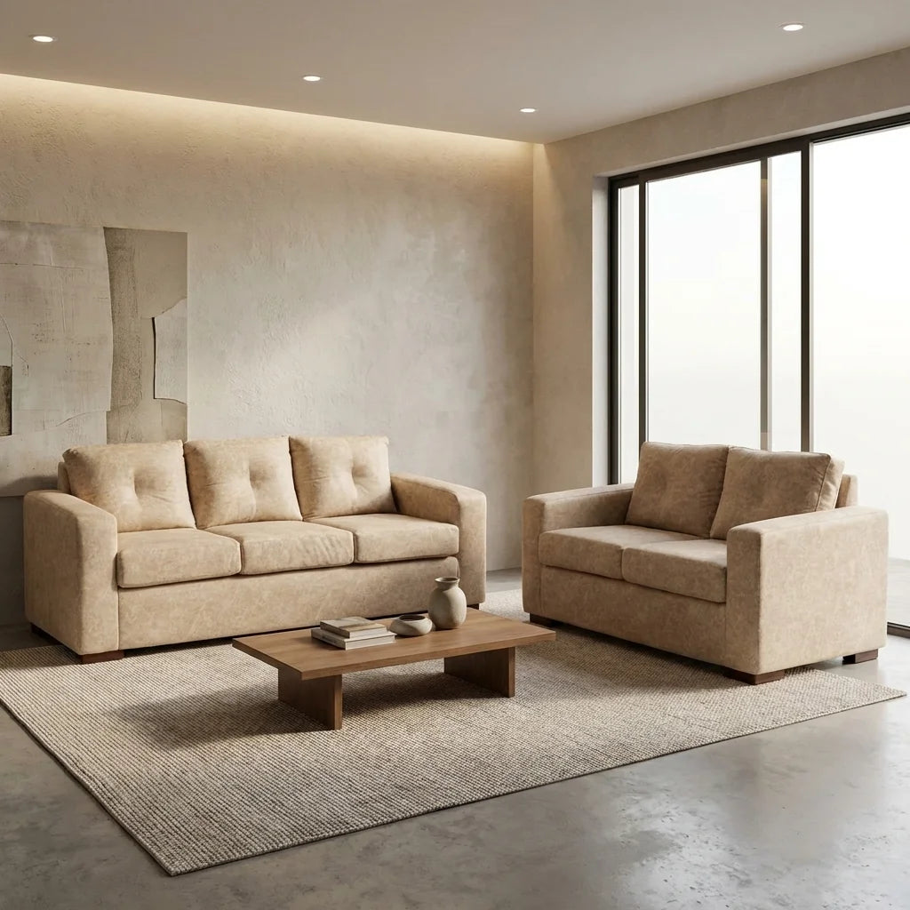 Living Franco 32 - Cuero Sintético Auris Beige