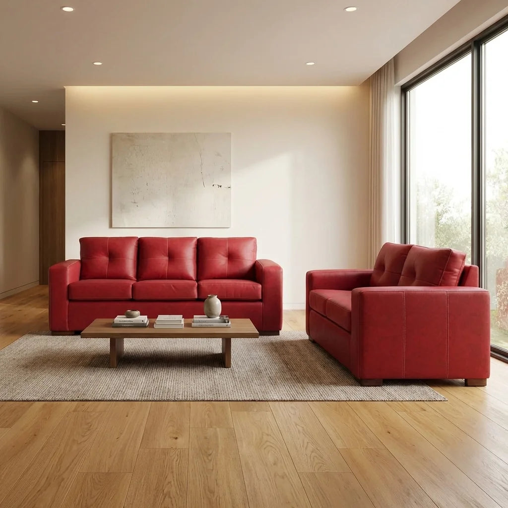 Living Franco 32 - Cuero Sintético Auris Burdeo