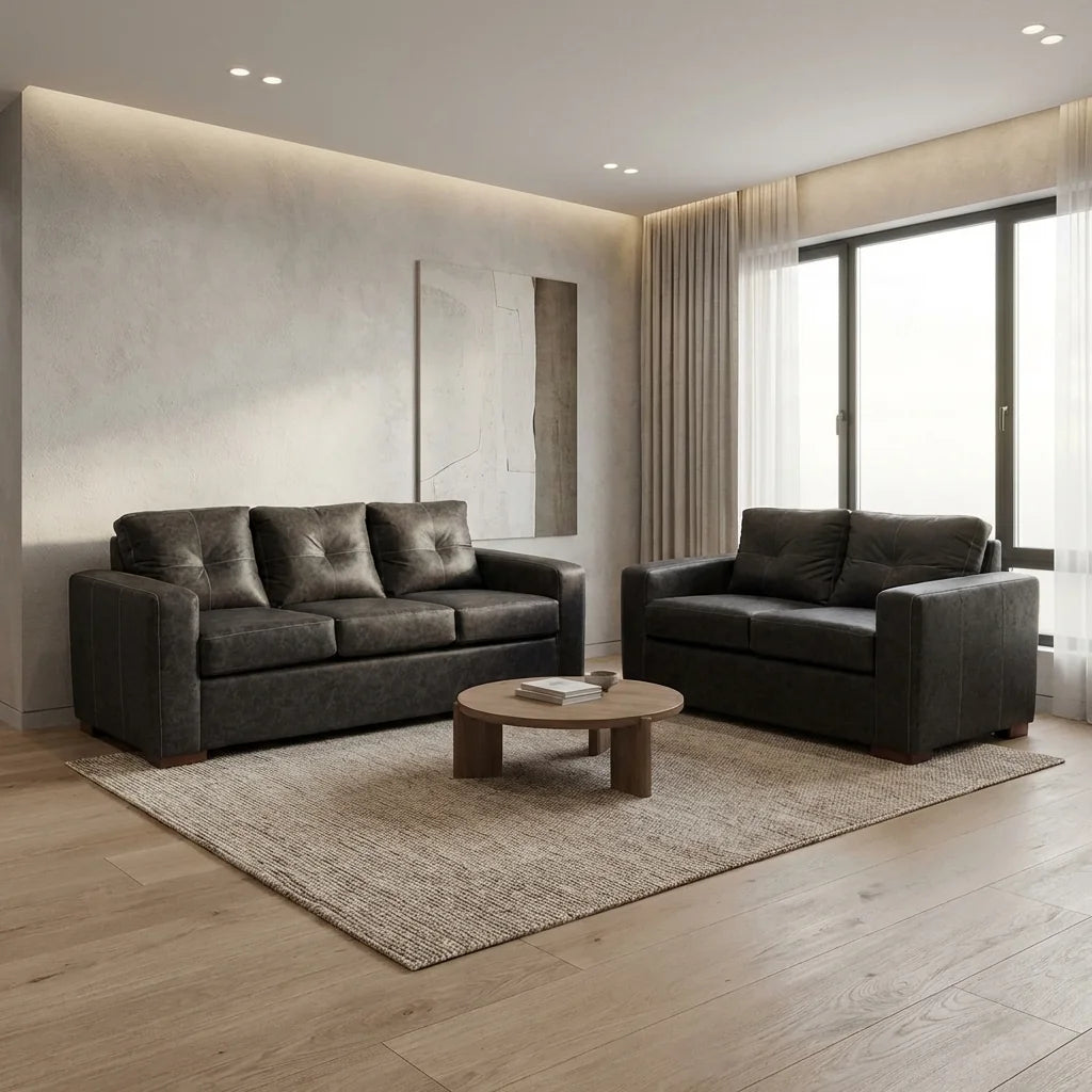 Living Franco 32 - Cuero Sintético Auris Negro