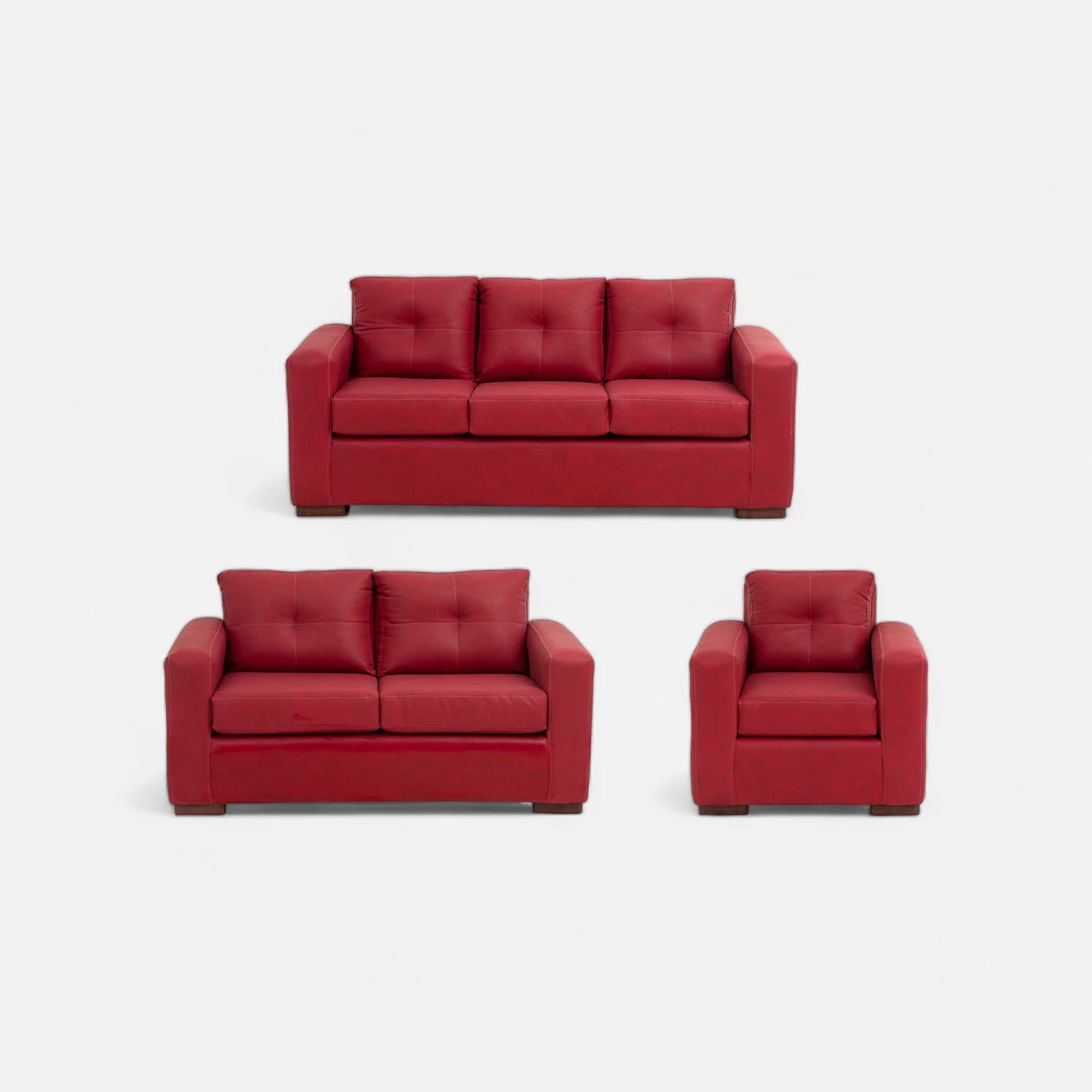 Living Franco 321 - Cuero Sintético Auris Burdeo