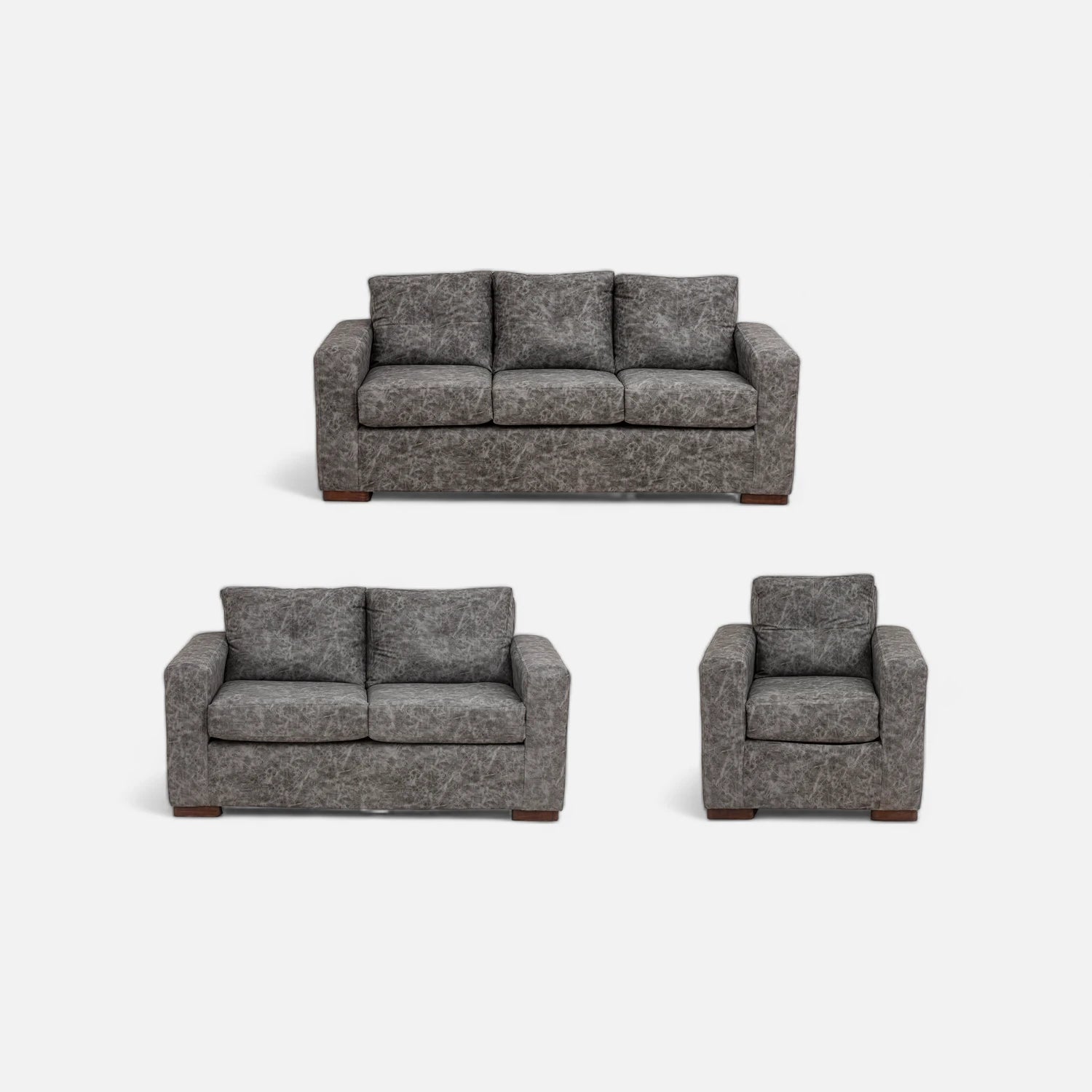 Living Franco 321 - Cuero Sintético Auris Gris