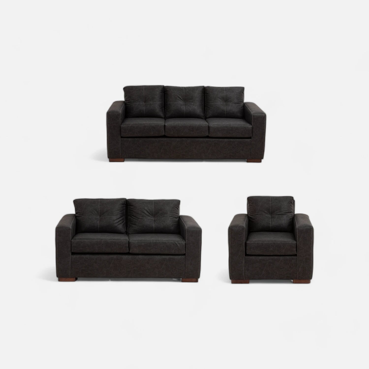 Living Franco 321 - Cuero Sintético Auris Negro