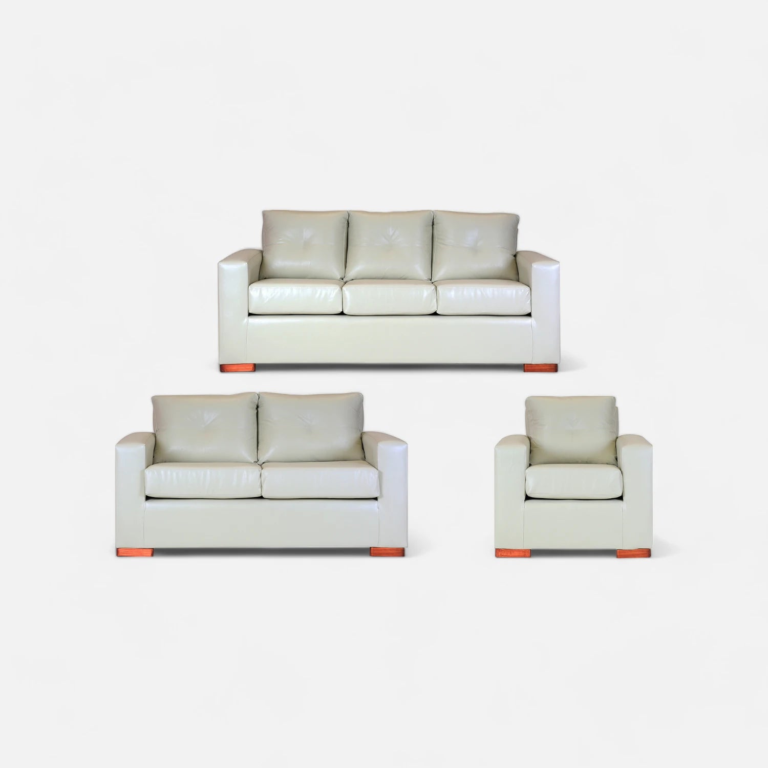 Living Franco 321 - Cuero Sintético Pu Beige