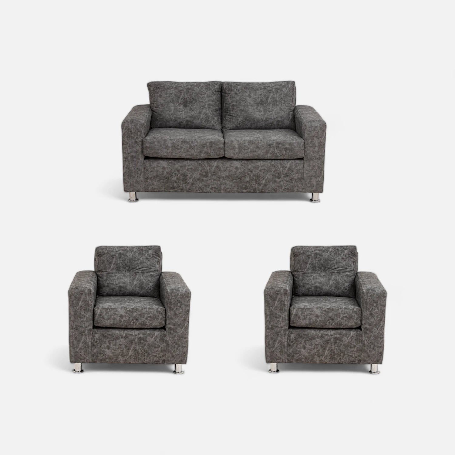 Living George 211 - Cuero Sintético Auris Gris