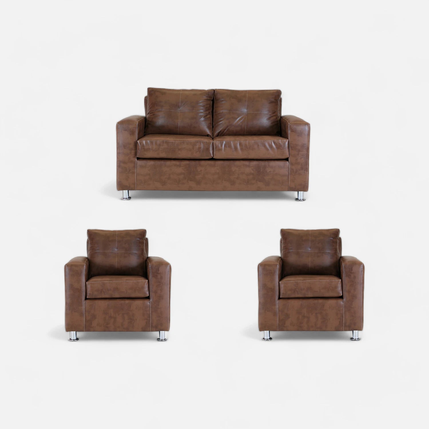 Living George 211 - Cuero Sintético Pu Caramelo