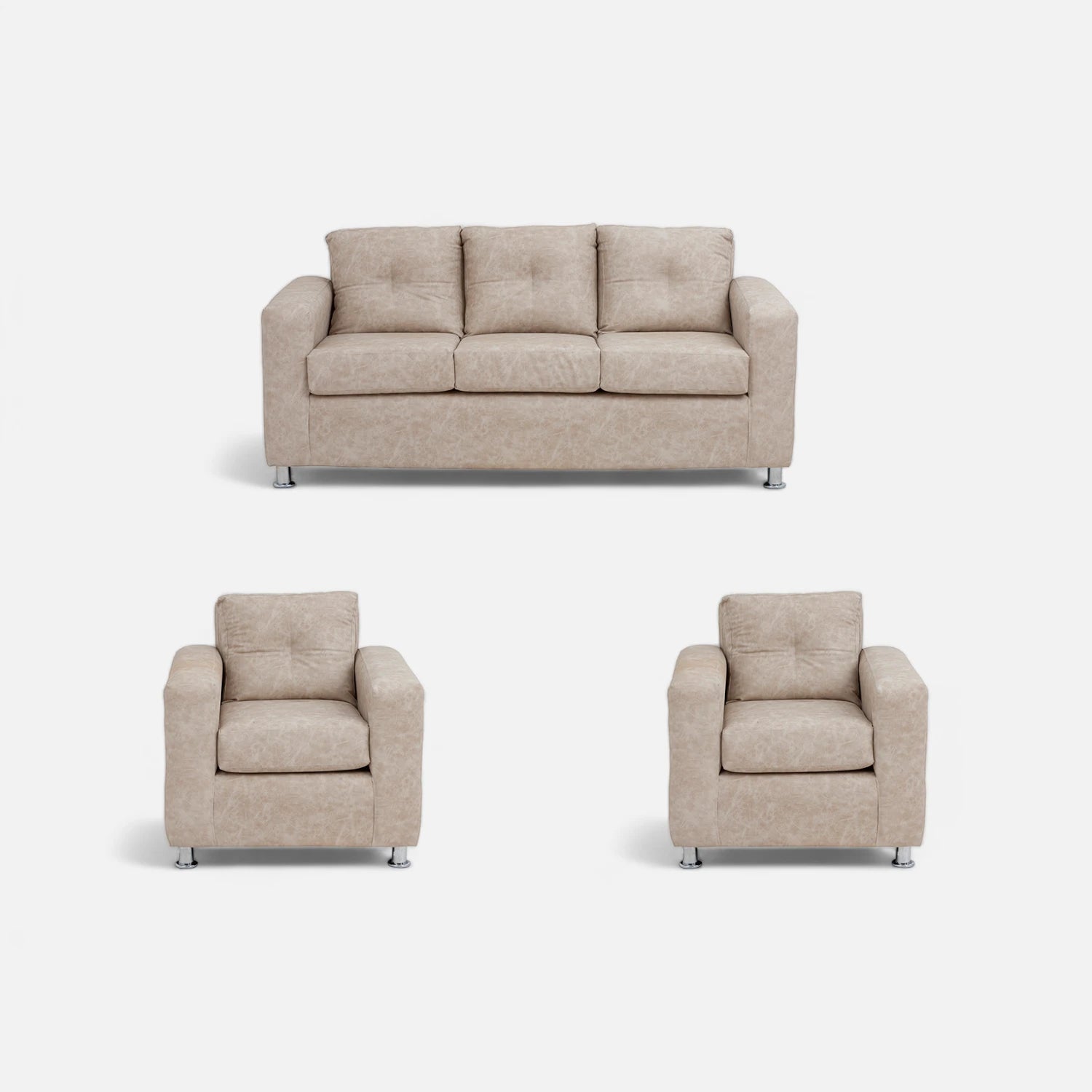 Living George 311 - Cuero Sintético Auris Beige