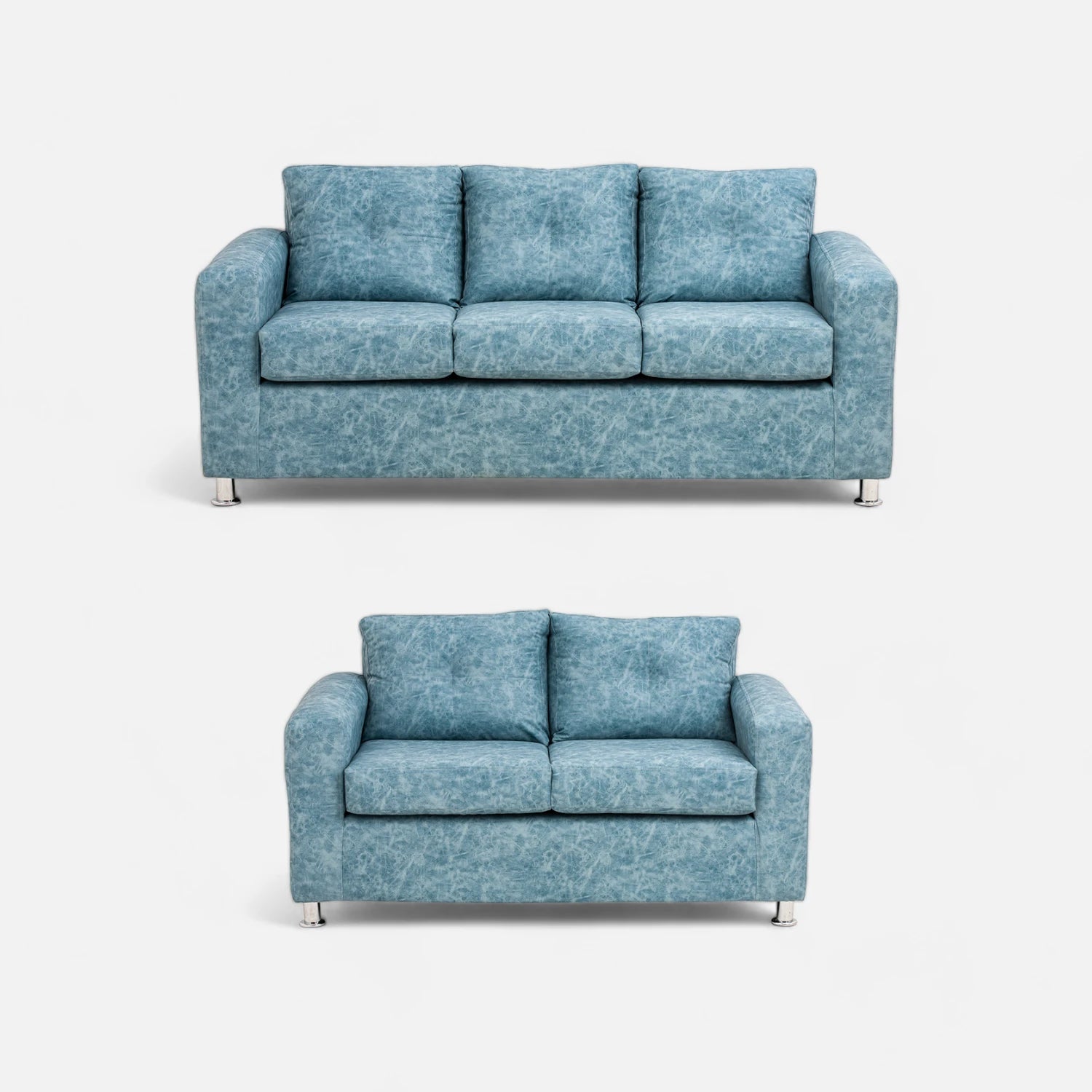 Living George 32 - Cuero Sintético Auris Azul Claro
