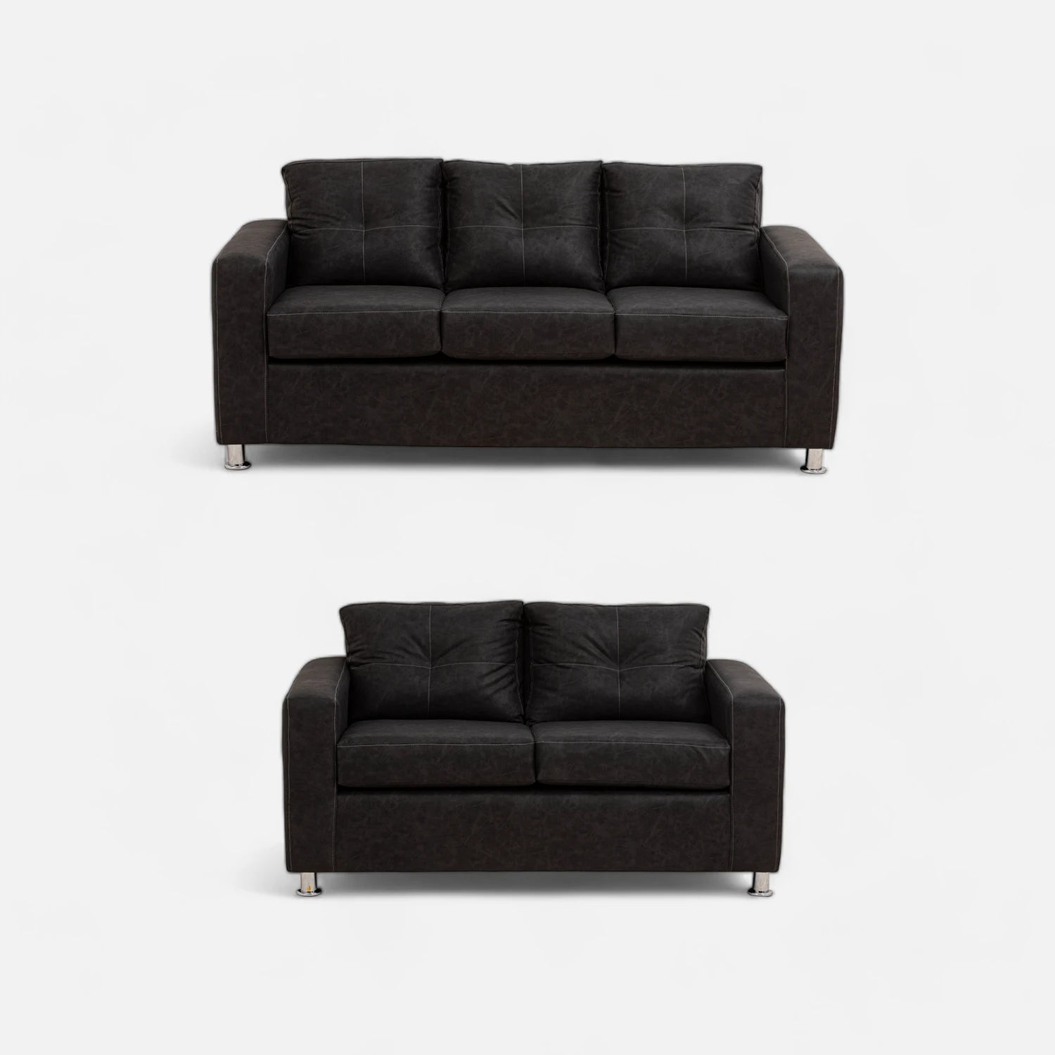 Living George 32 - Cuero Sintético Auris Negro