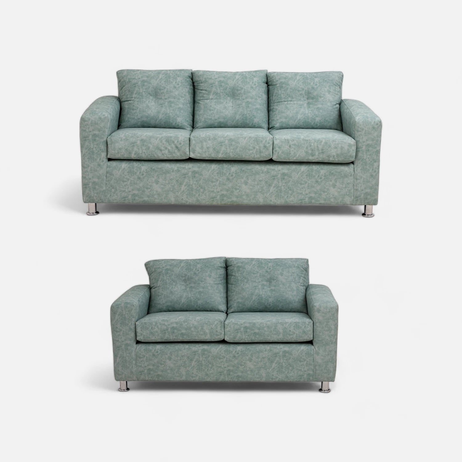 Living George 32 - Cuero Sintético Auris Verde Agua