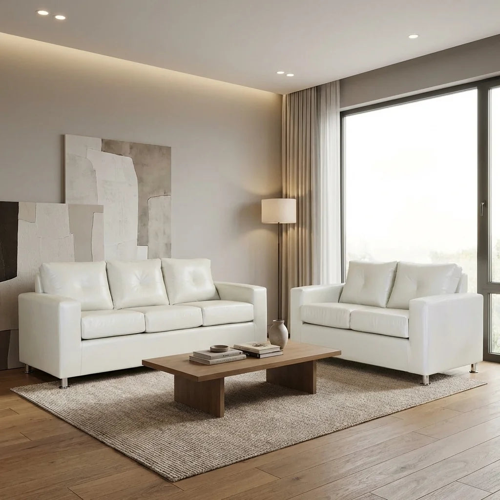 Living George 32 - Cuero Sintético Pu Beige