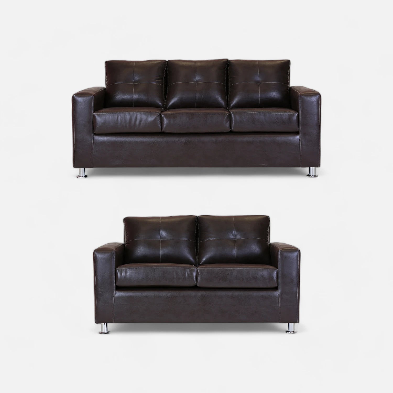 Living George 32 - Cuero Sintético Pu Café Moro