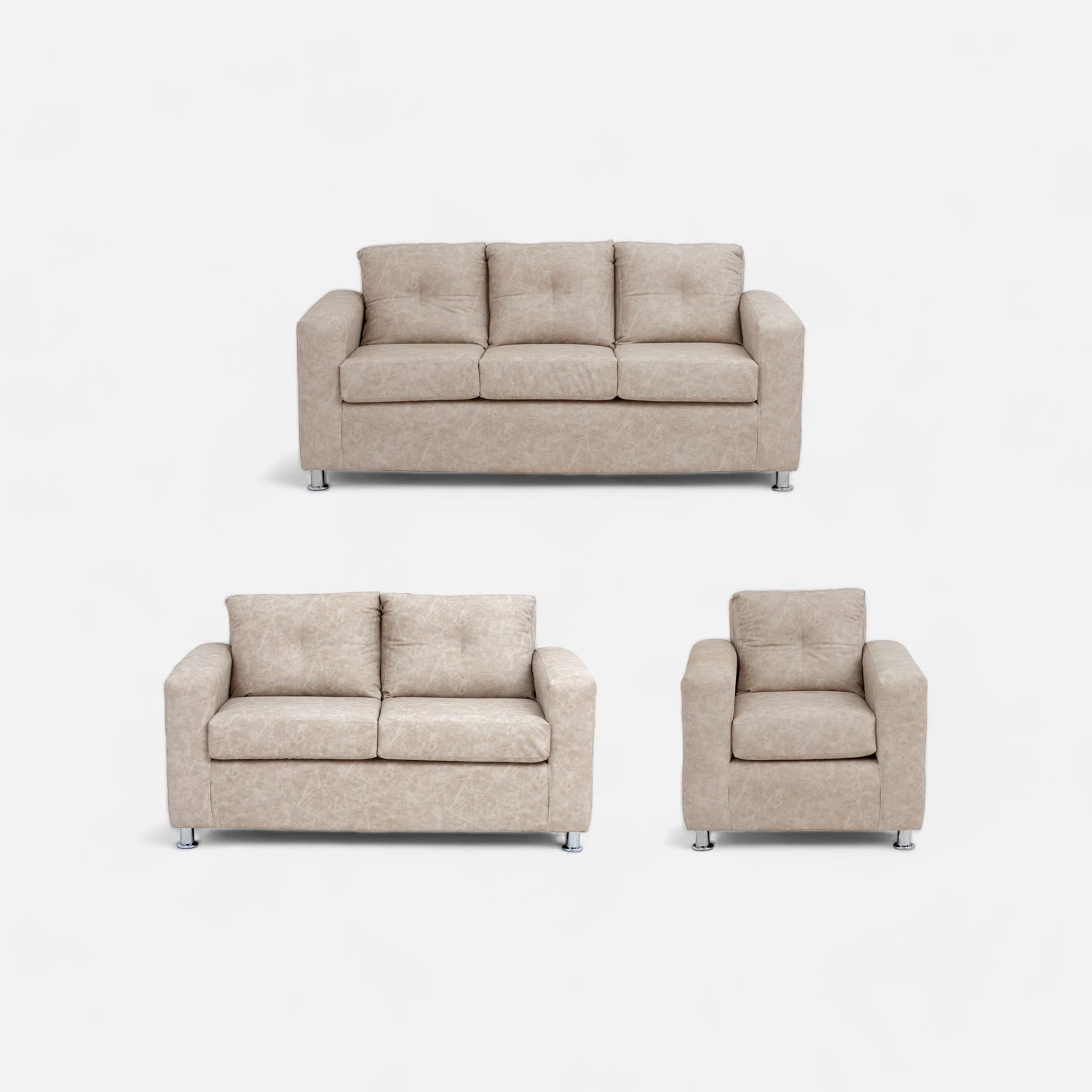 Living George 321 - Cuero Sintético Auris Beige