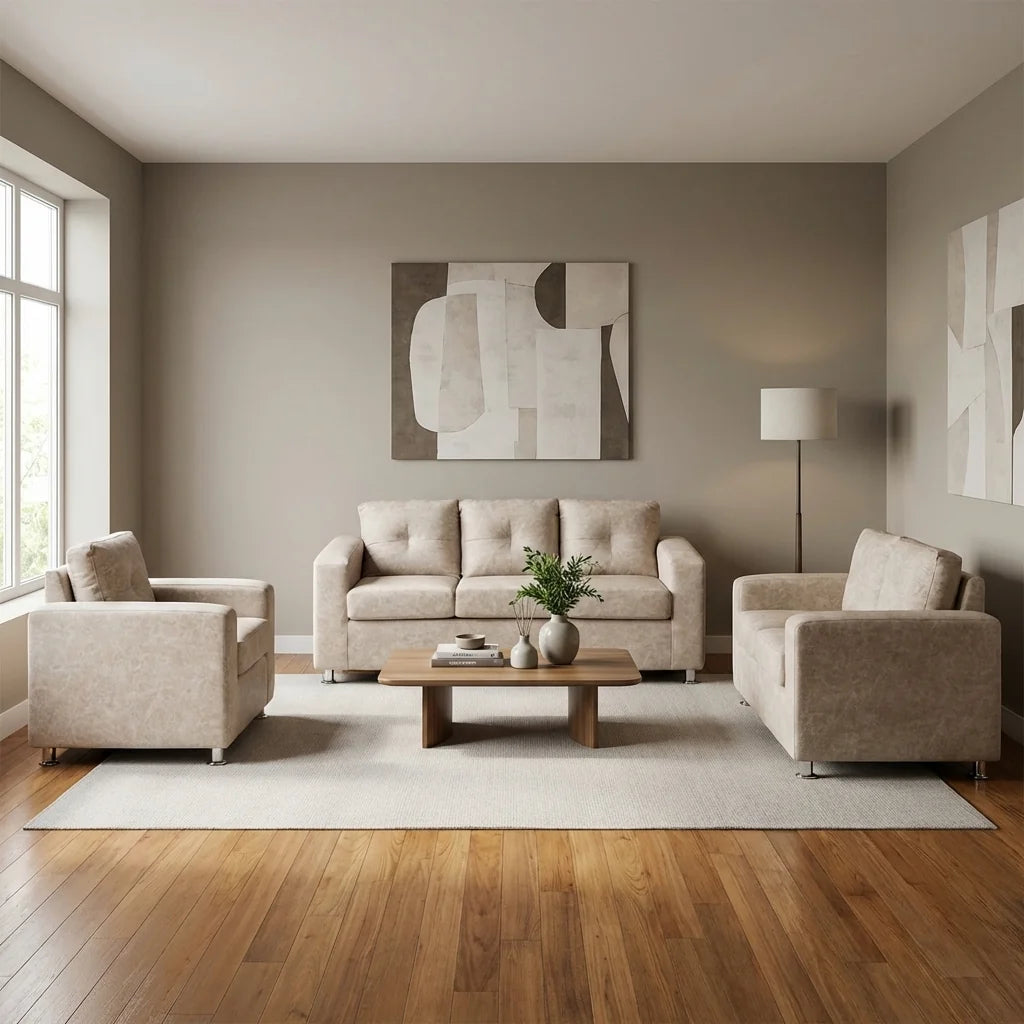 Living George 321 - Cuero Sintético Auris Beige