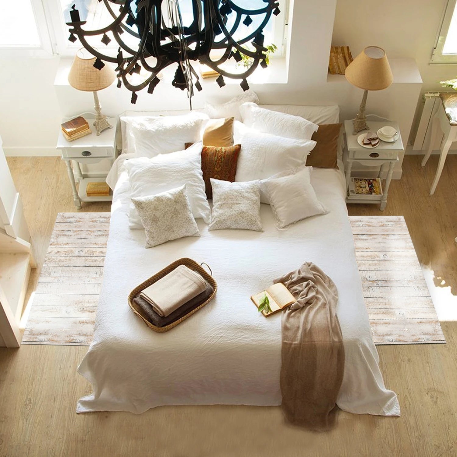 Alfombra Madera Vintage Natural