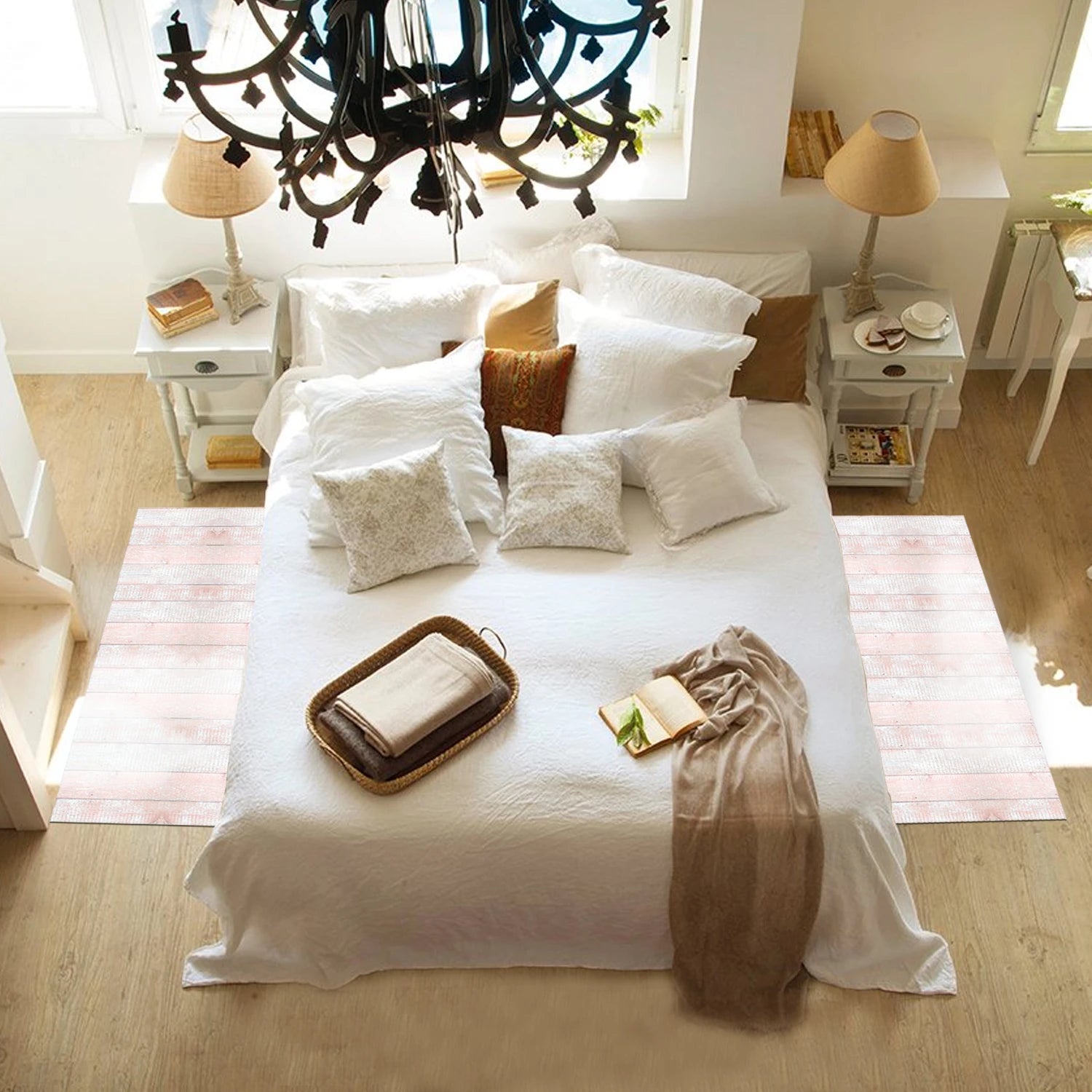 Alfombra Madera Vintage Palo Rosa