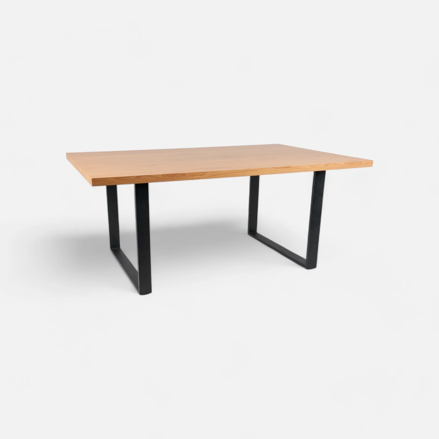 Mesa de Comedor Estilo Industrial 160x90 cm - Madera Clara