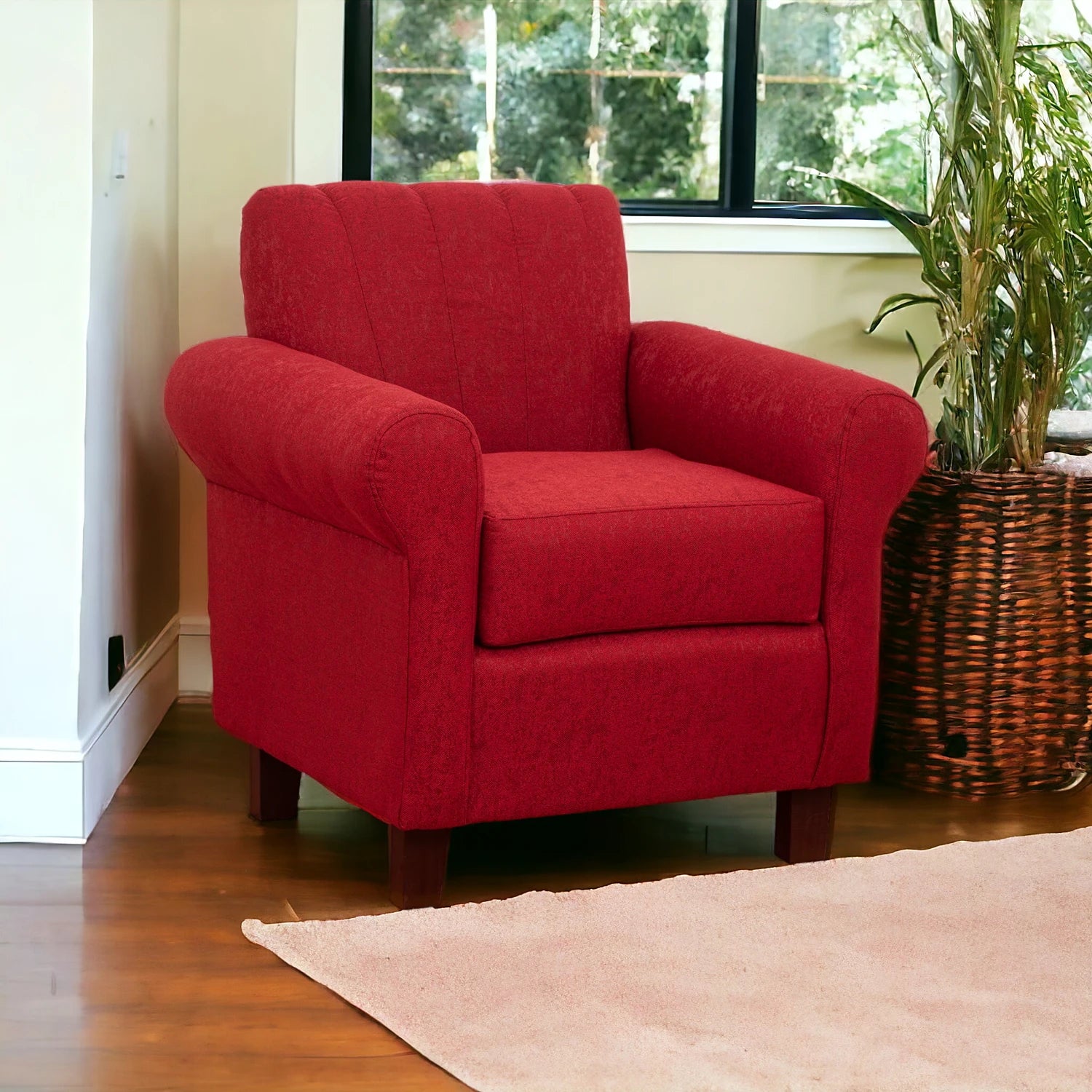 Poltrona Lucy - Tela Lino Sidelli Burdeo