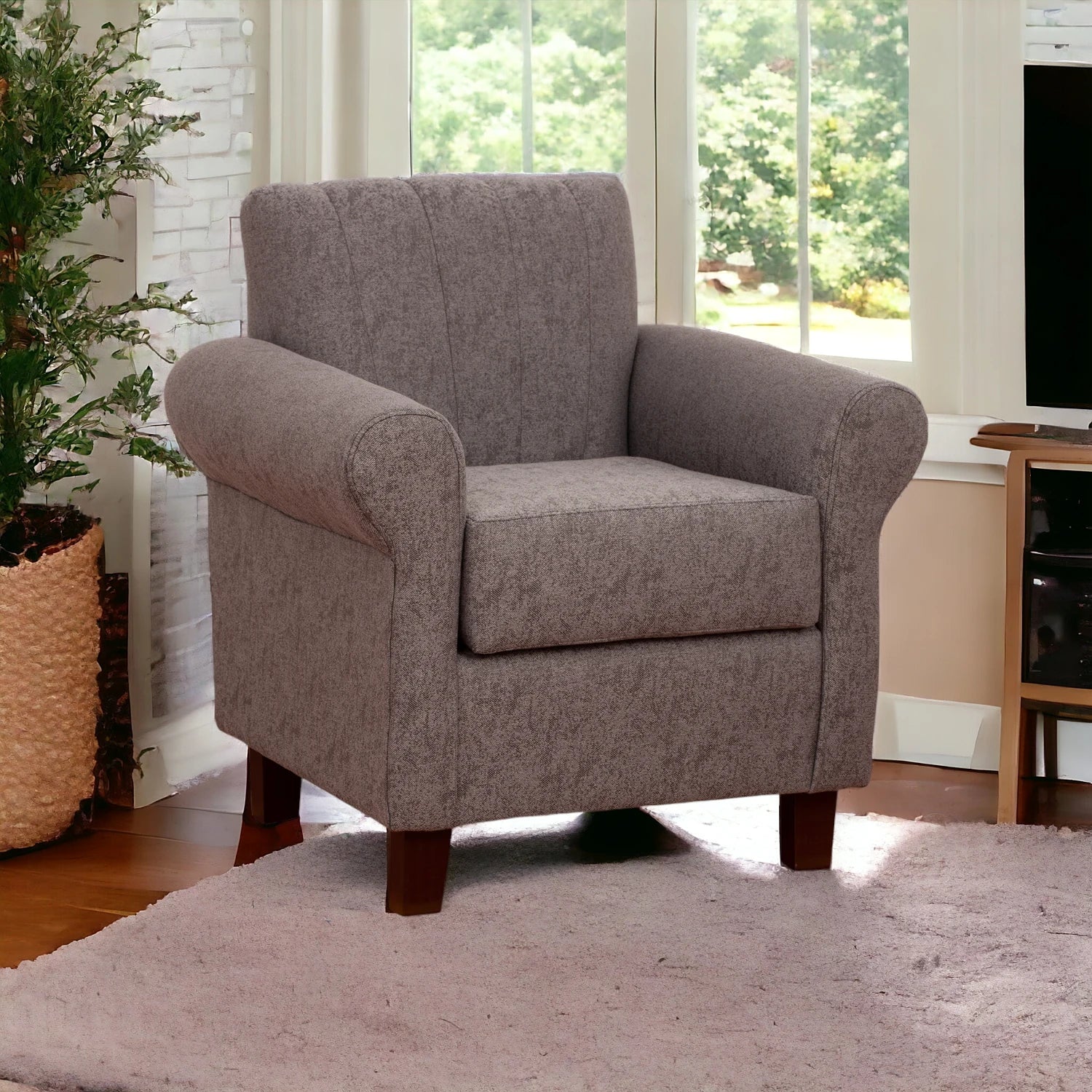 Poltrona Lucy - Tela Lino Sidelli Gris