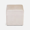 Pouf Cubo Tela Felpa Beige - Versátil y cómodo asiento adicional para tu sala o dormito... mueblesamerica.cl