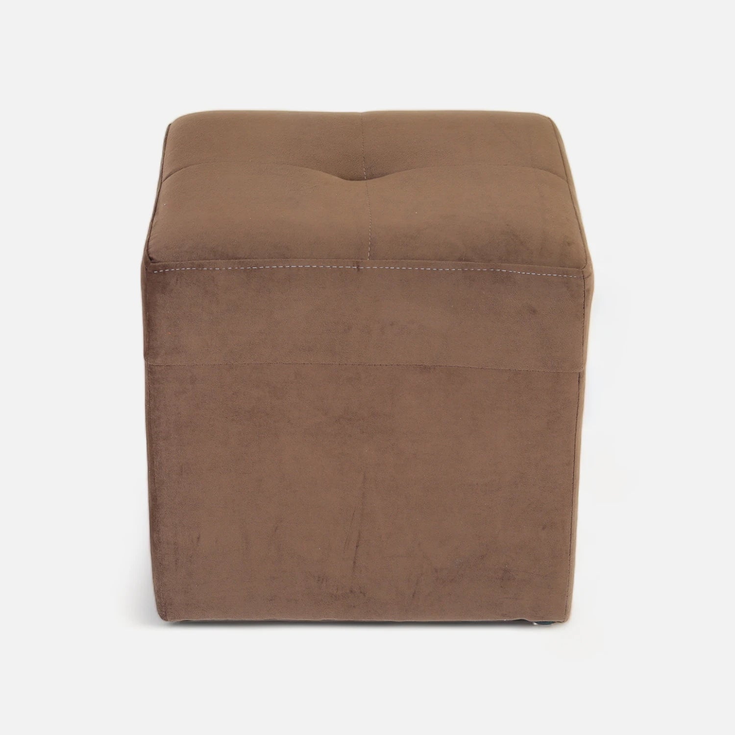 Pouf Cubo - Tela Felpa Chocolate