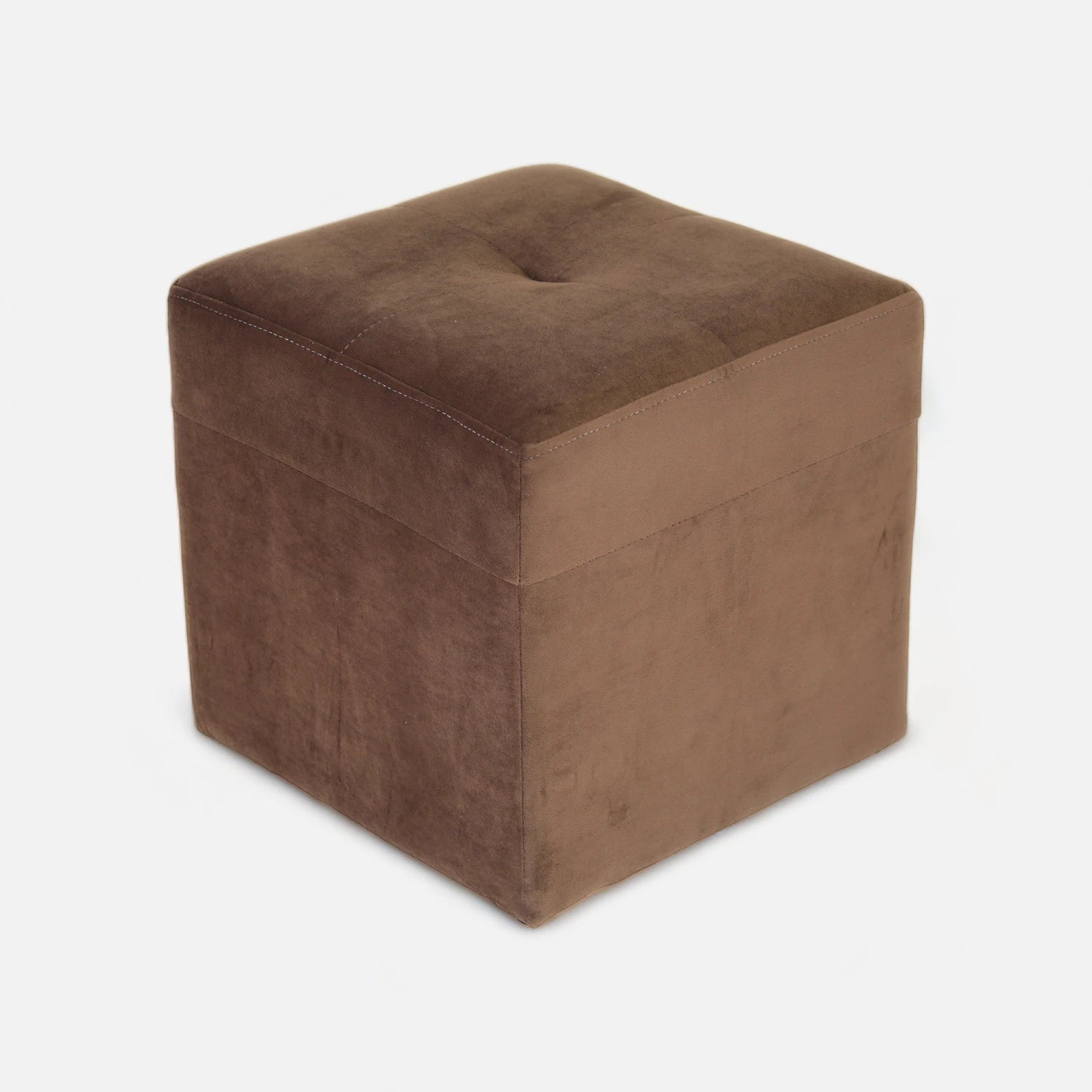 Pouf Cubo - Tela Felpa Chocolate