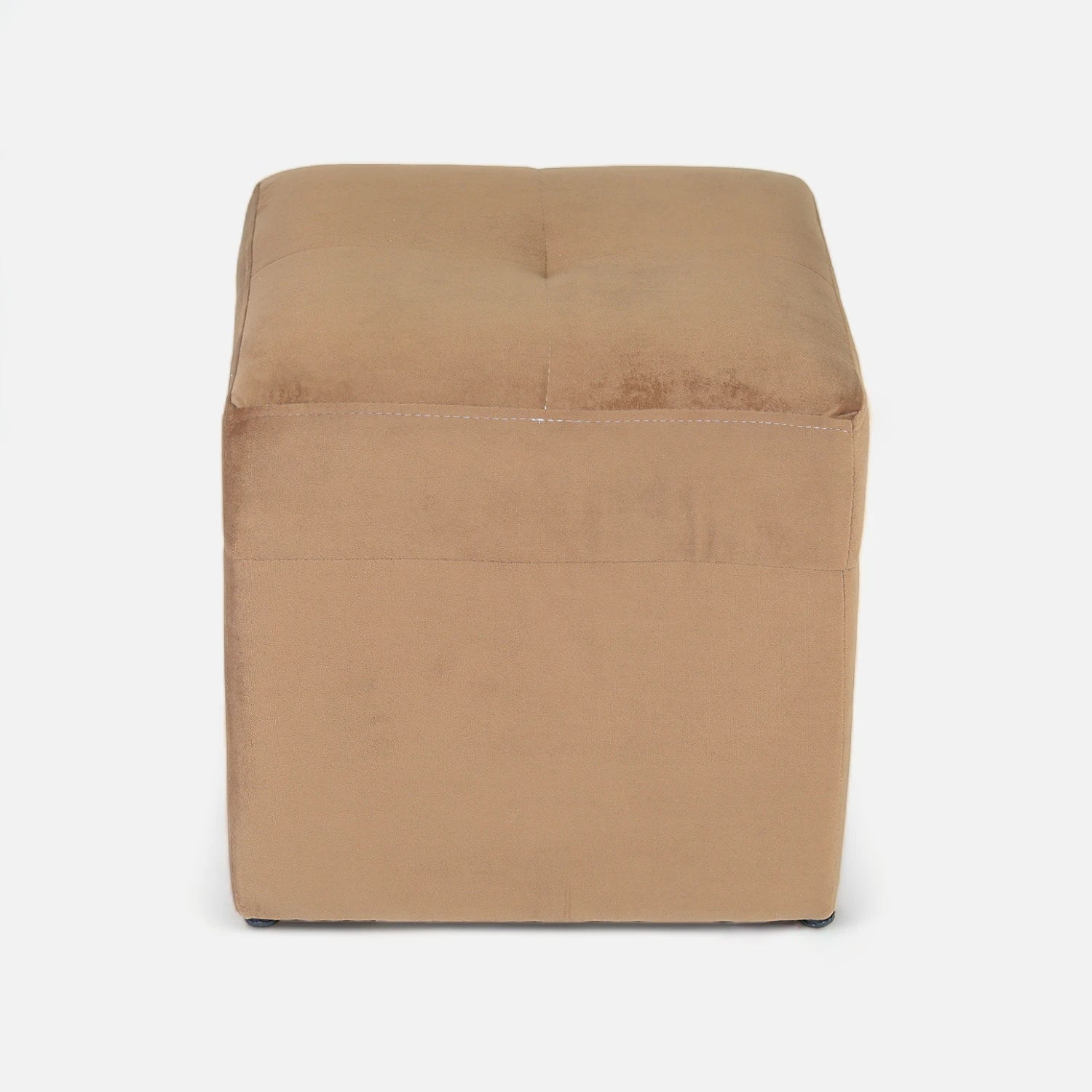 Pouf Cubo - Tela Felpa Tostado