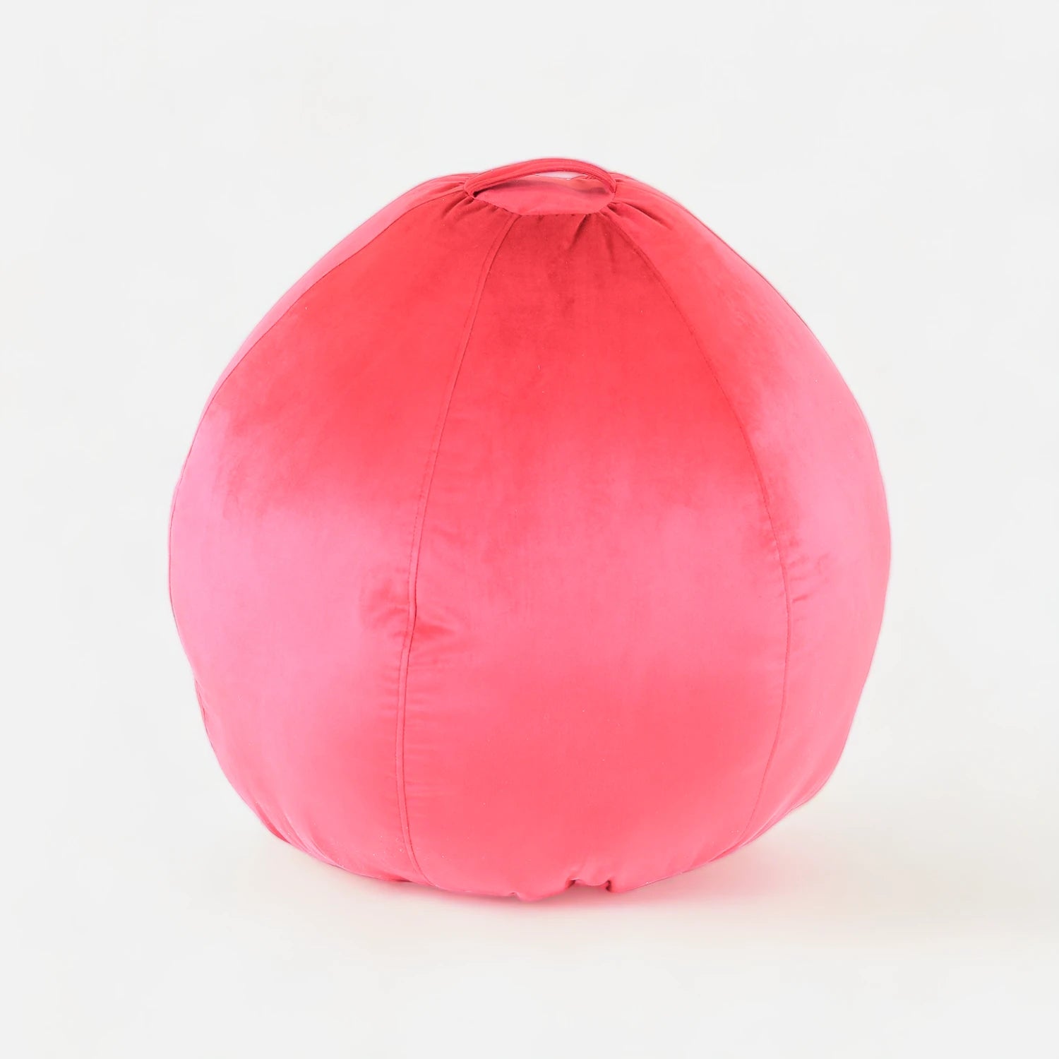 Pouf Pera Felpa Rojo