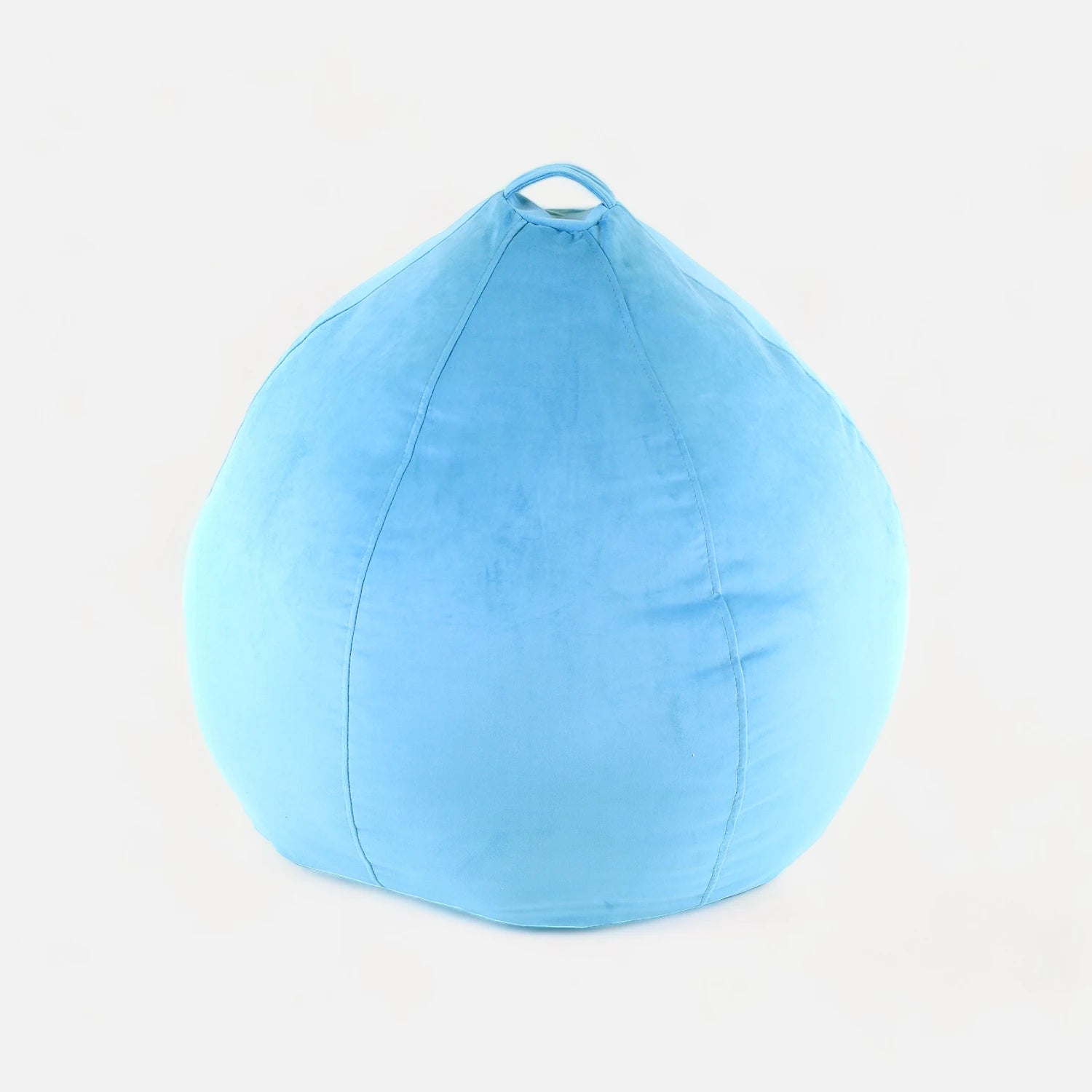 Pouf Pera Felpa Turquesa