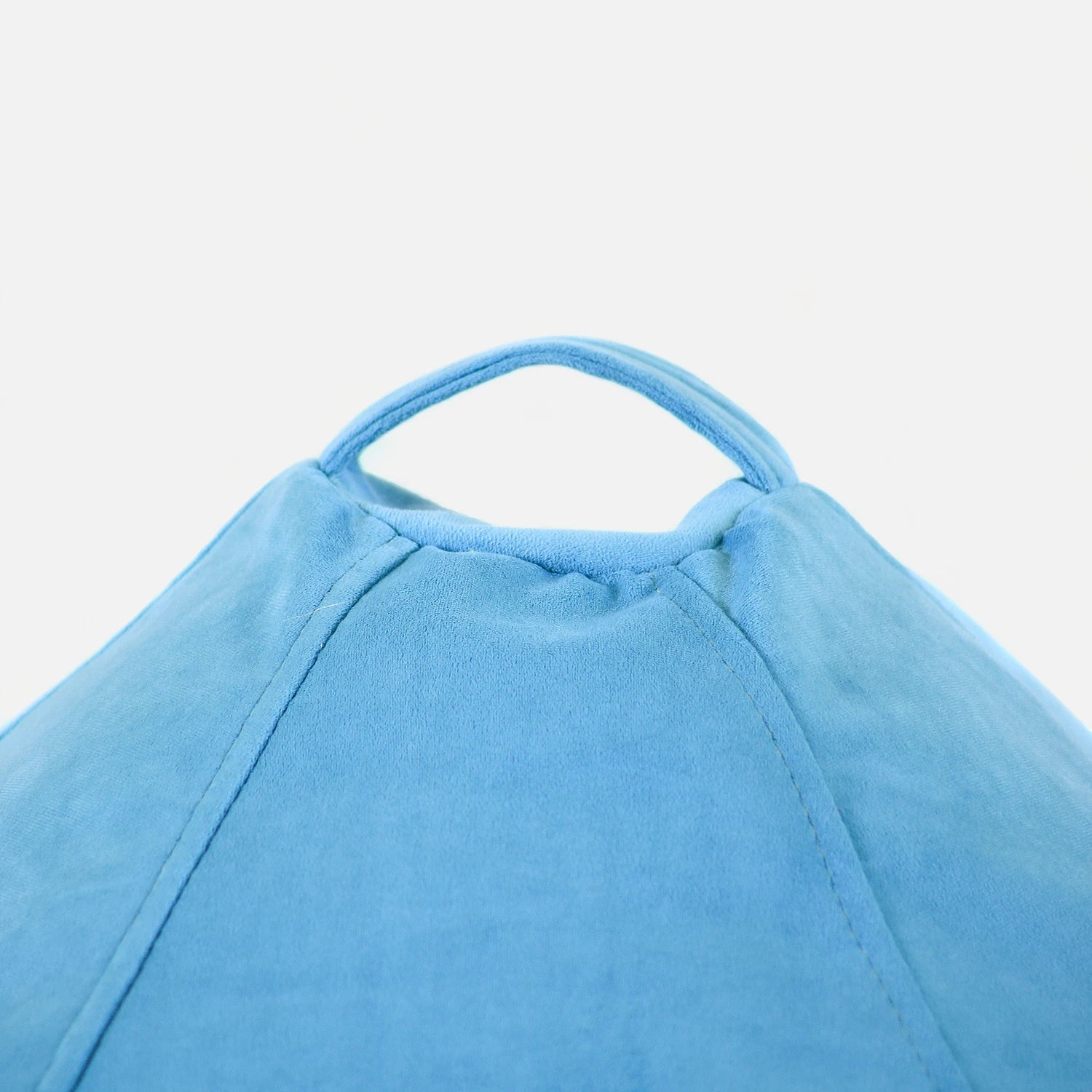 Pouf Pera Felpa Turquesa