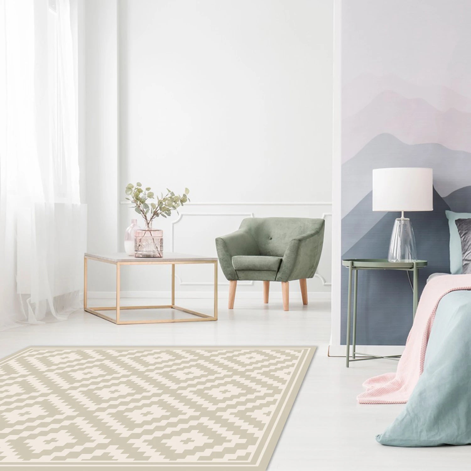 Alfombra Rombos Ceniza