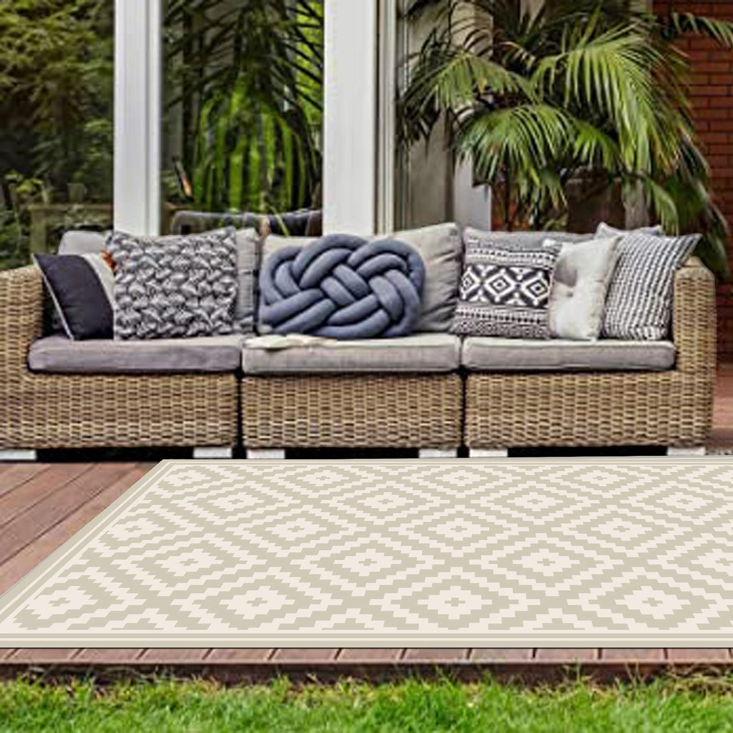 Alfombra Rombos Ceniza