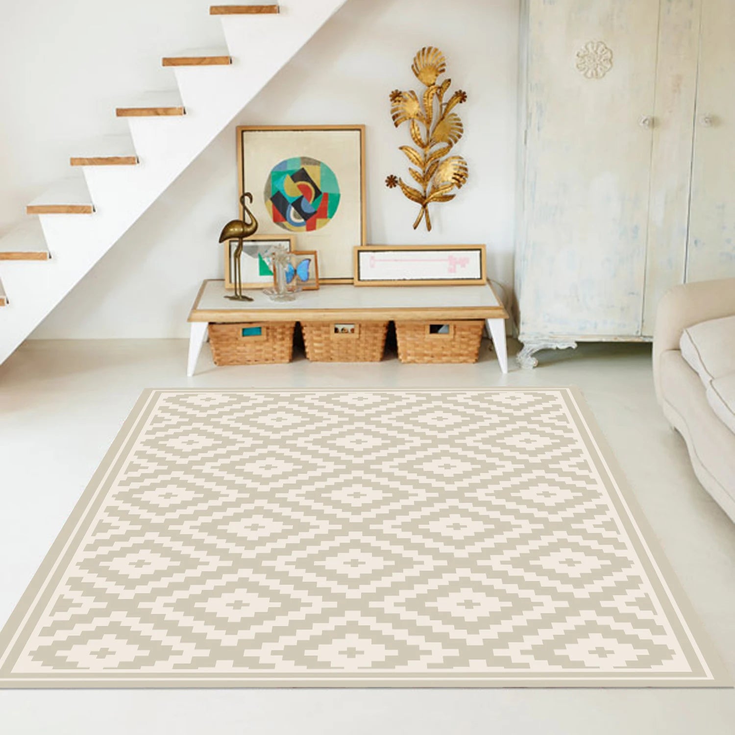 Alfombra Rombos Ceniza