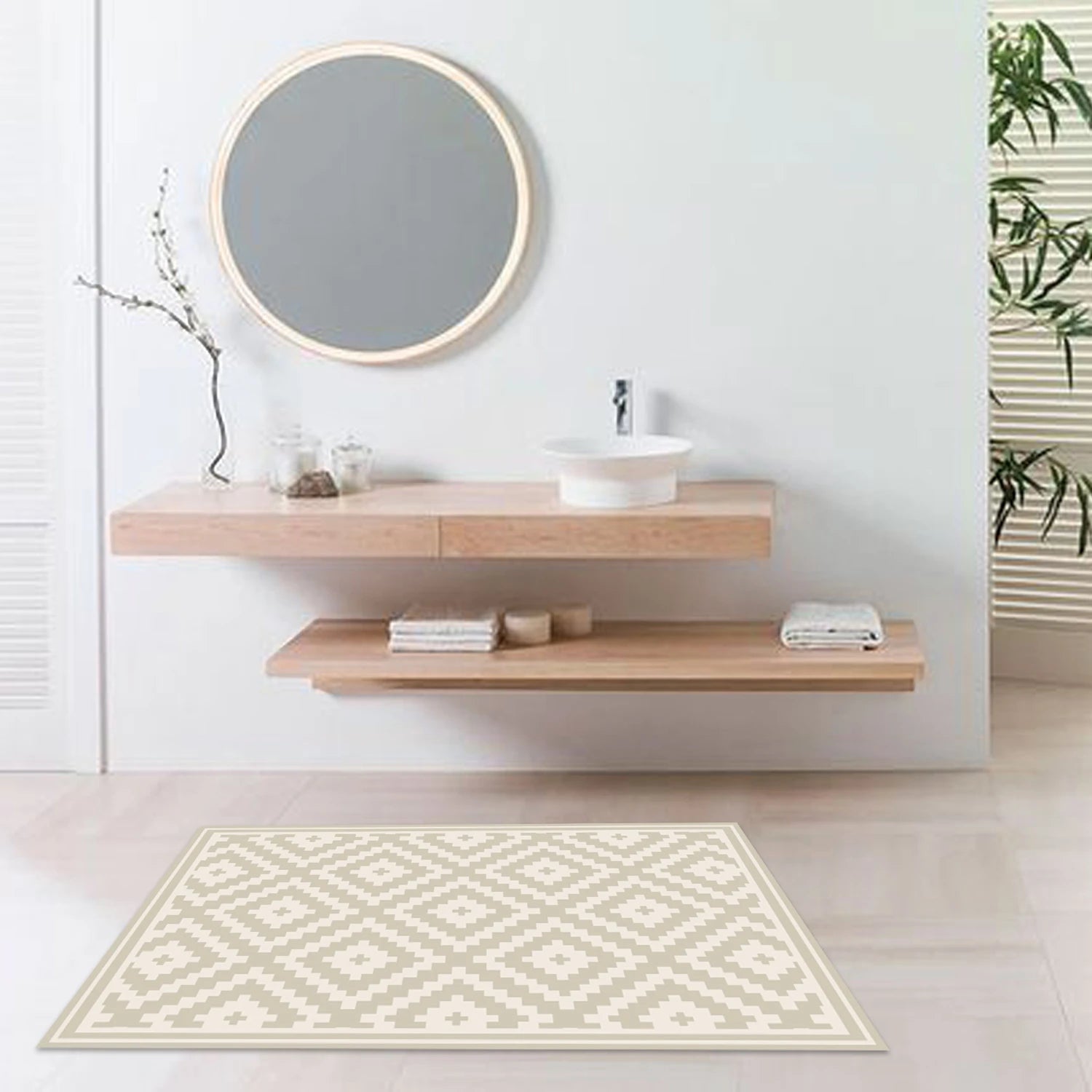 Alfombra Rombos Ceniza