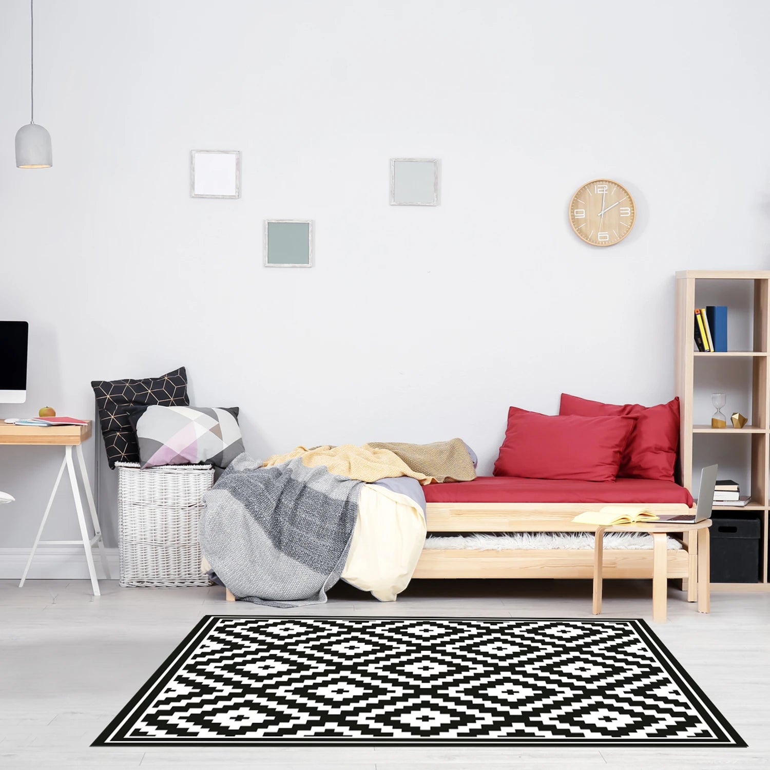 Alfombra Rombos Black