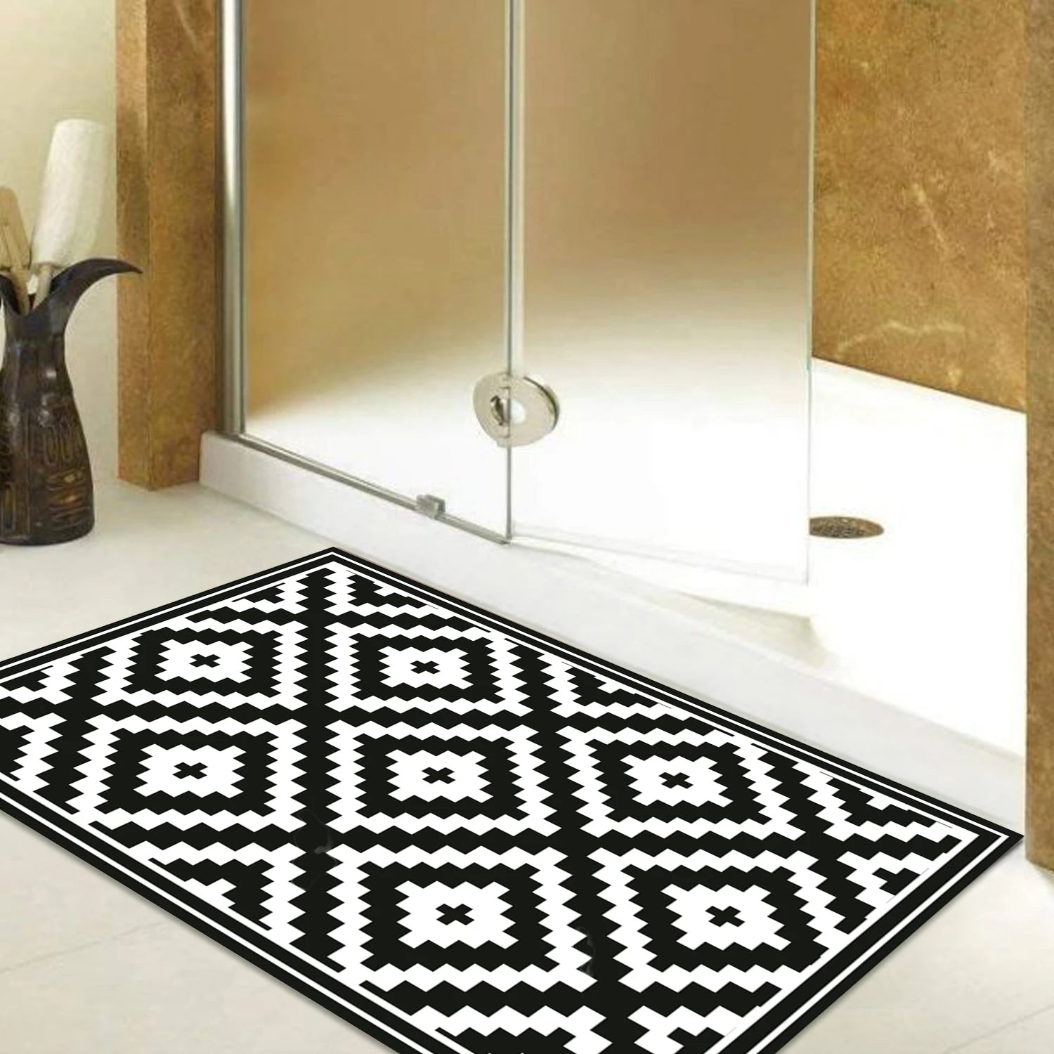 Alfombra Rombos Black