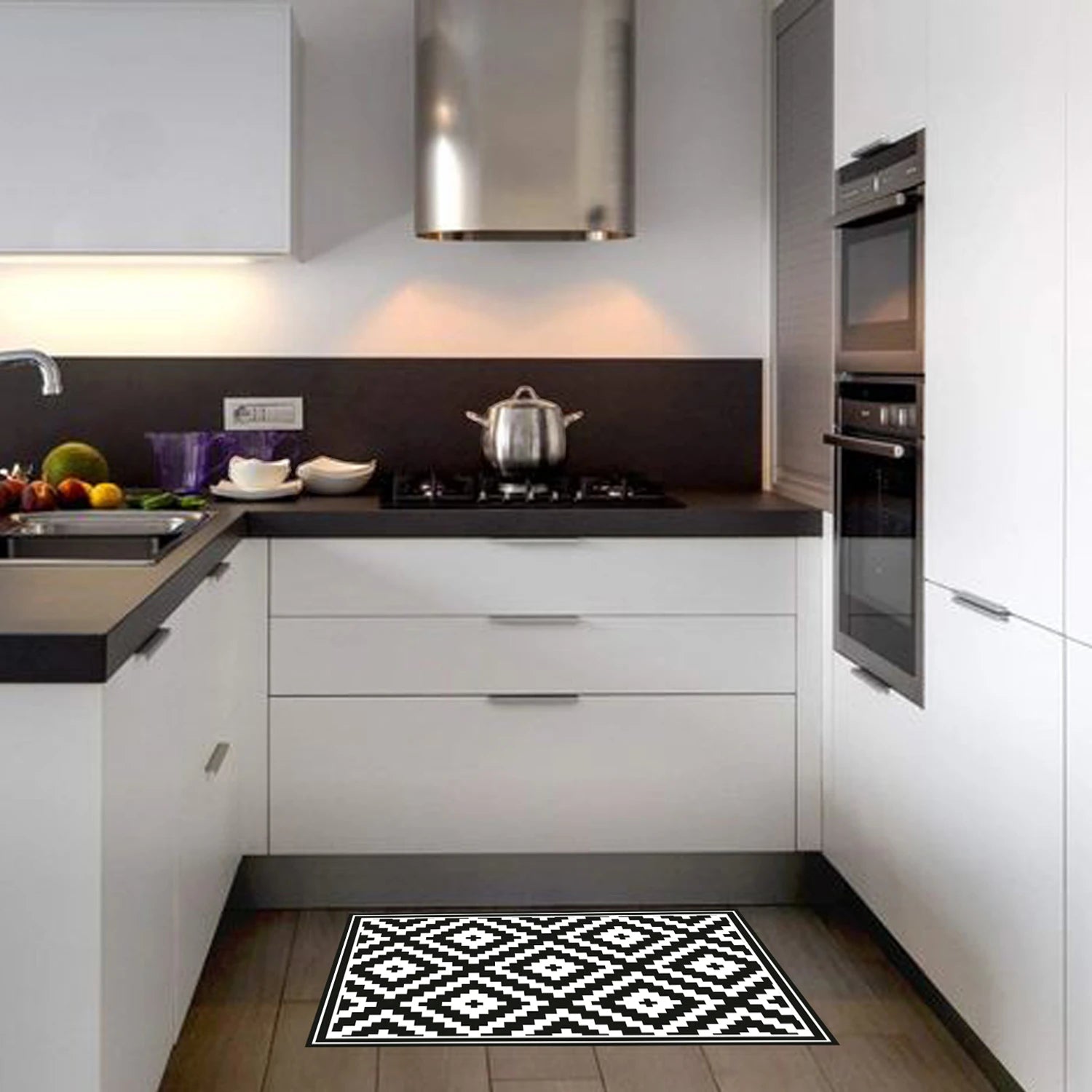 Alfombra Rombos Black