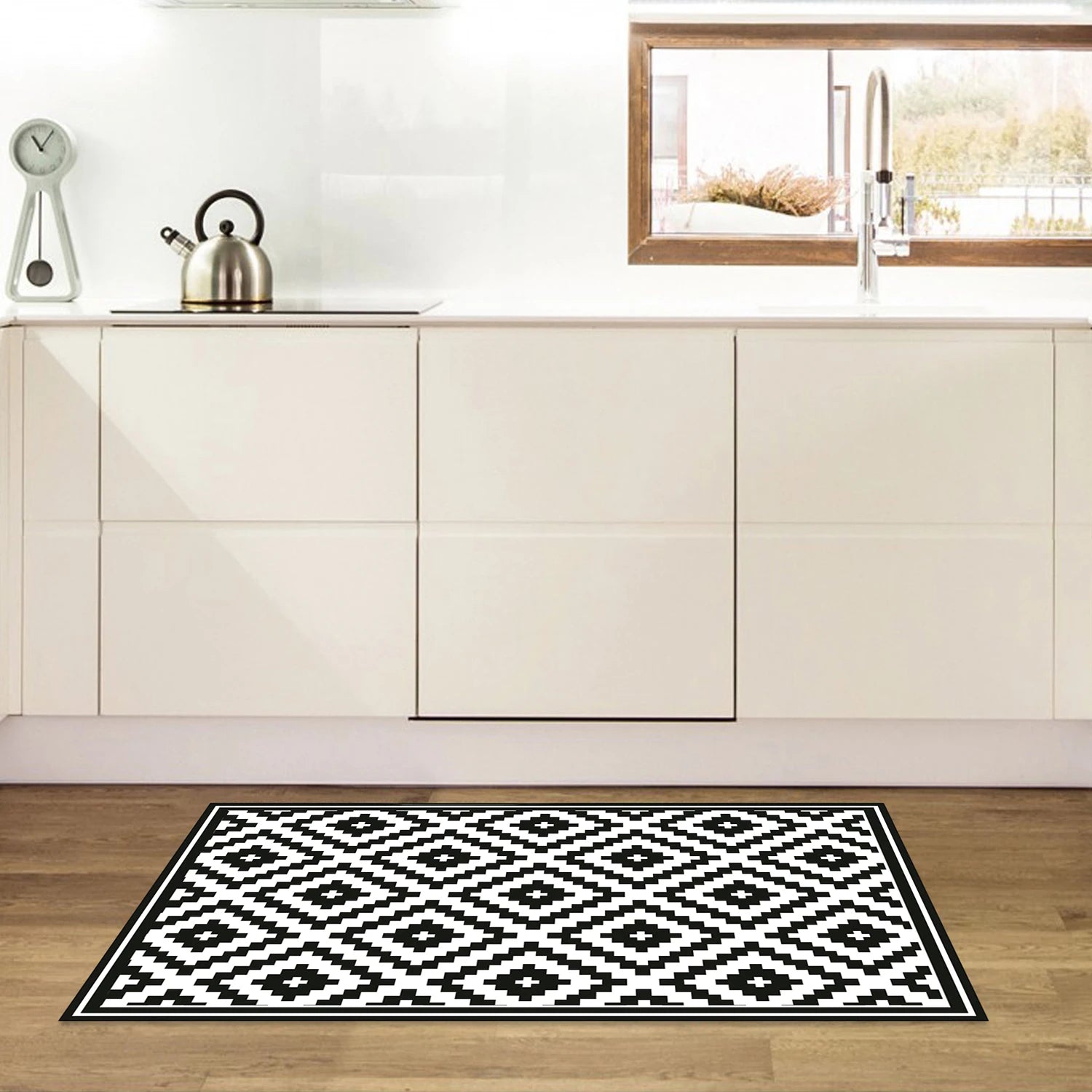 Alfombra Rombos Black