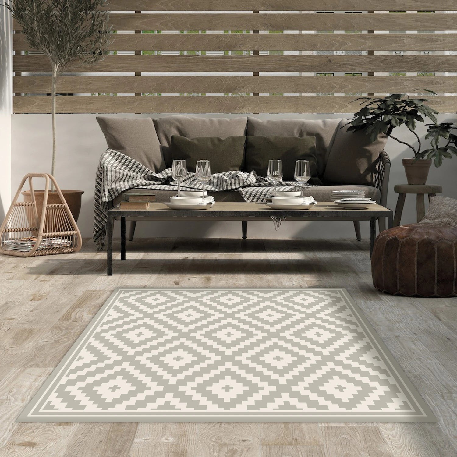 Alfombra Rombos Arena