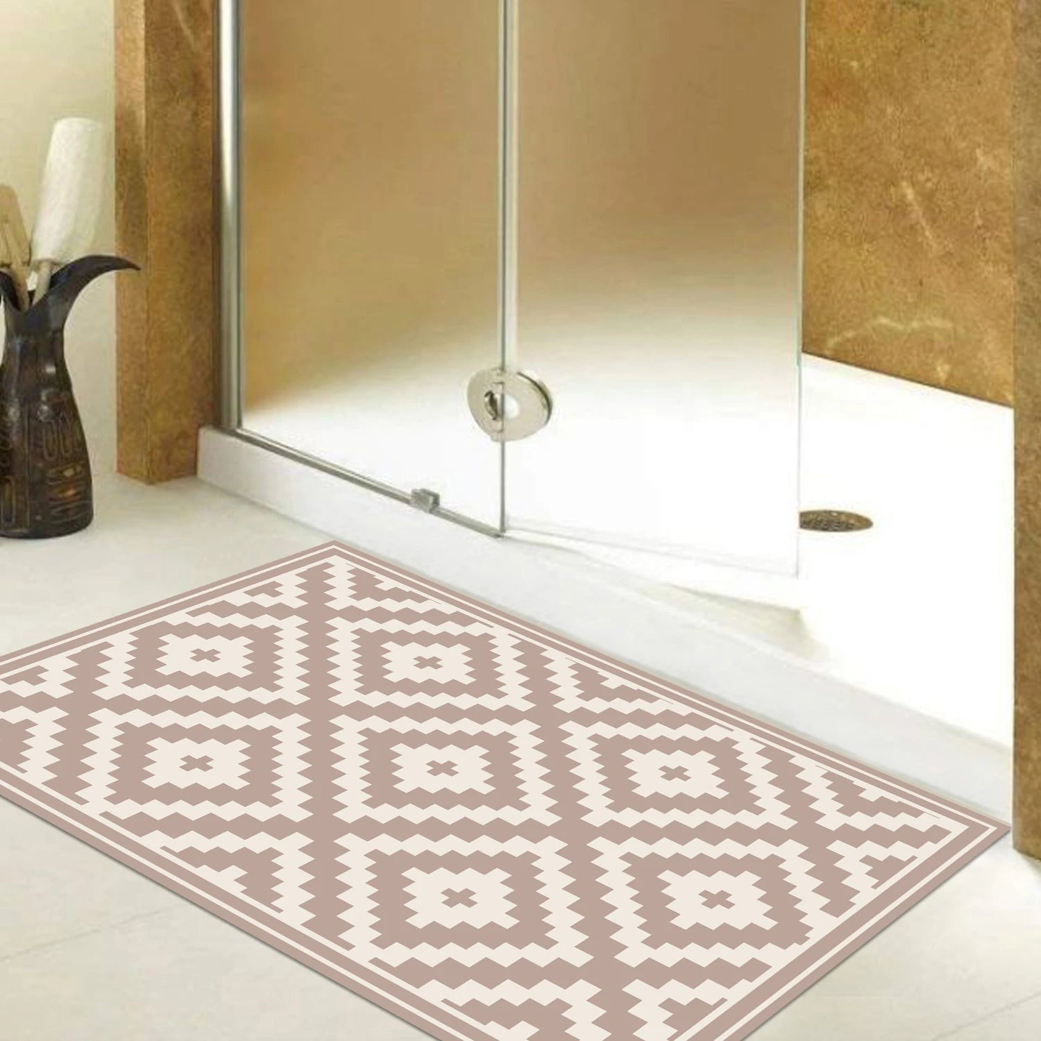 Alfombra Rombos Rosa