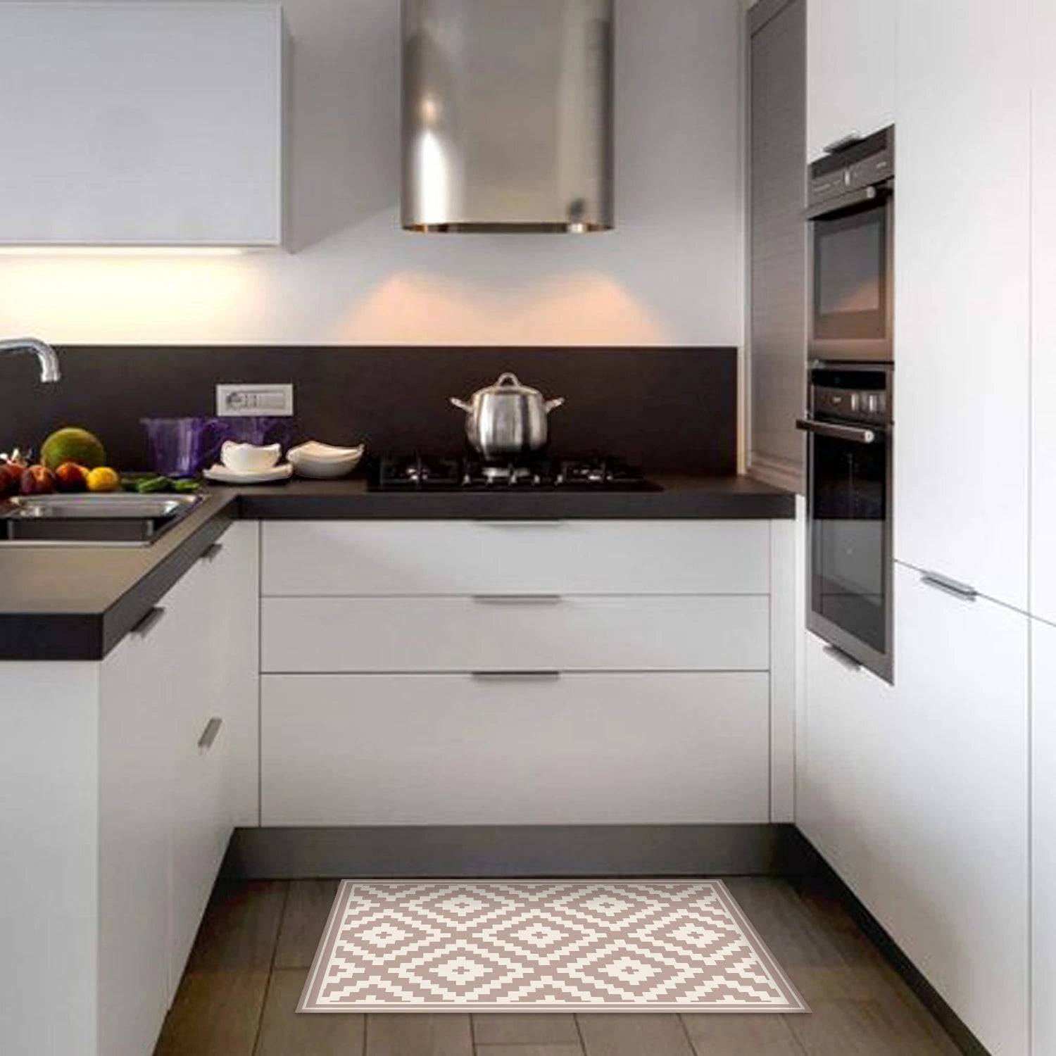 Alfombra Rombos Rosa