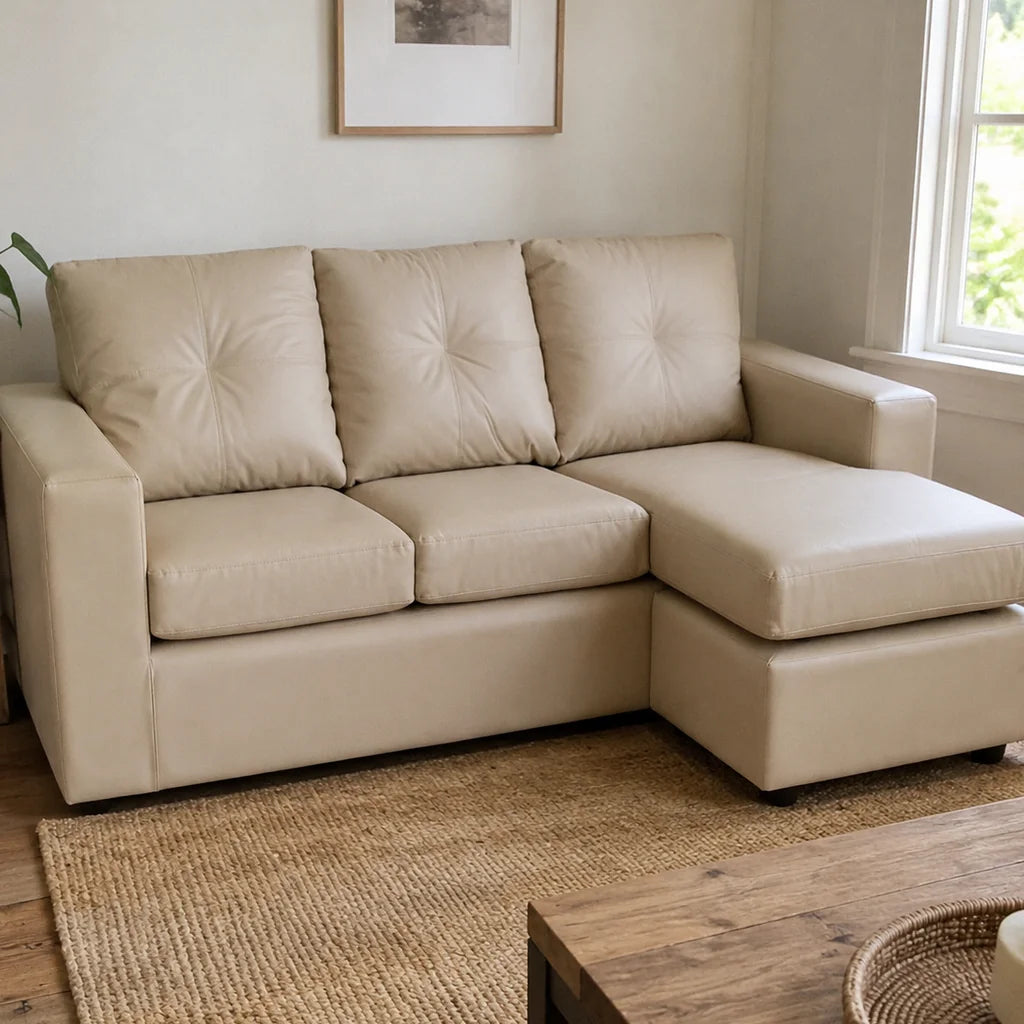 Seccional Emilia - Cuero Sintético Pu Beige