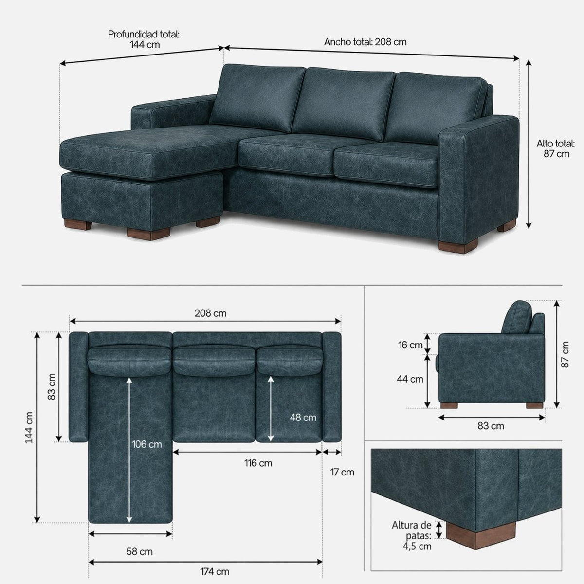 Comodidad del seccional Magic en casa | mueblesamerica.cl